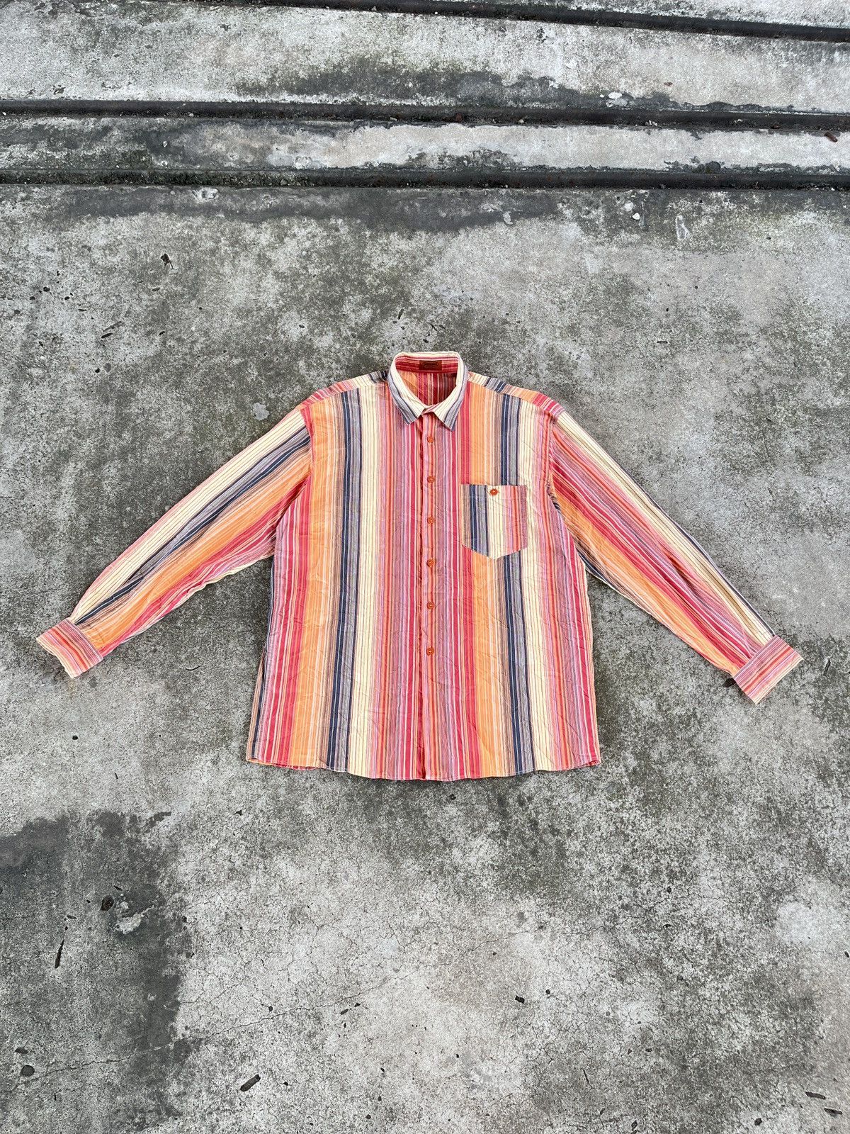 Missoni 90s missoni multi color shirt Size US L / EU 52-54 / 3 - 2 Thumbnail