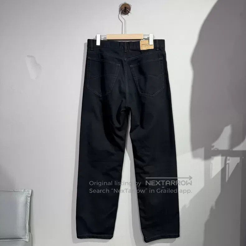 Balenciaga Balenciaga size S Black Destroyed Baggy Denim Pants Size US 27 - 2 Thumbnail