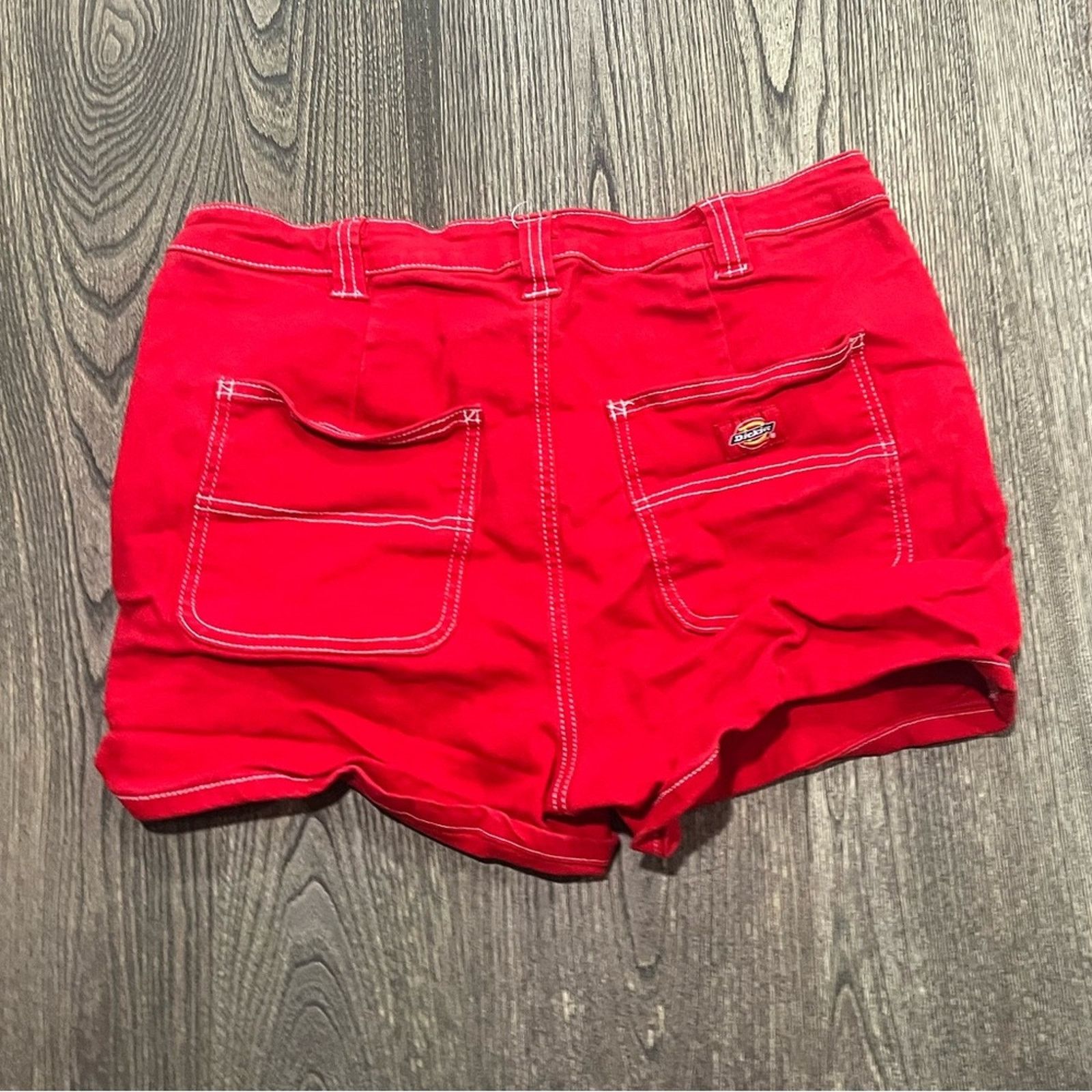 Dickies Dickies Womens Carpenter Shorts High Rise Denim Size 14 Size 36" / US 14 / IT 50 - 7 Thumbnail