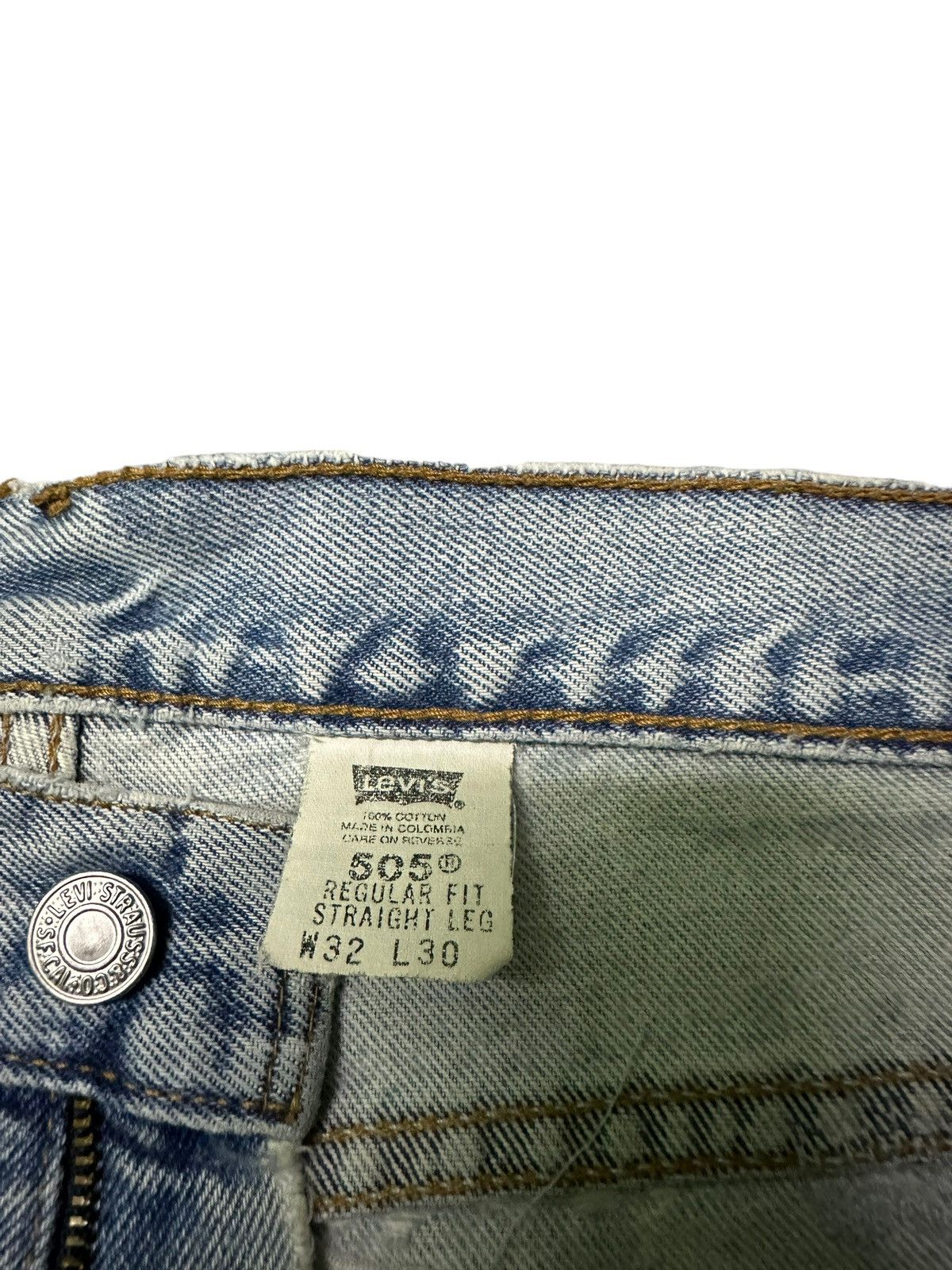 Levi's 🔥Rare🔥Vintage Levi’s 505 blue denim jeans Size US 32 / EU 48 - 5 Thumbnail