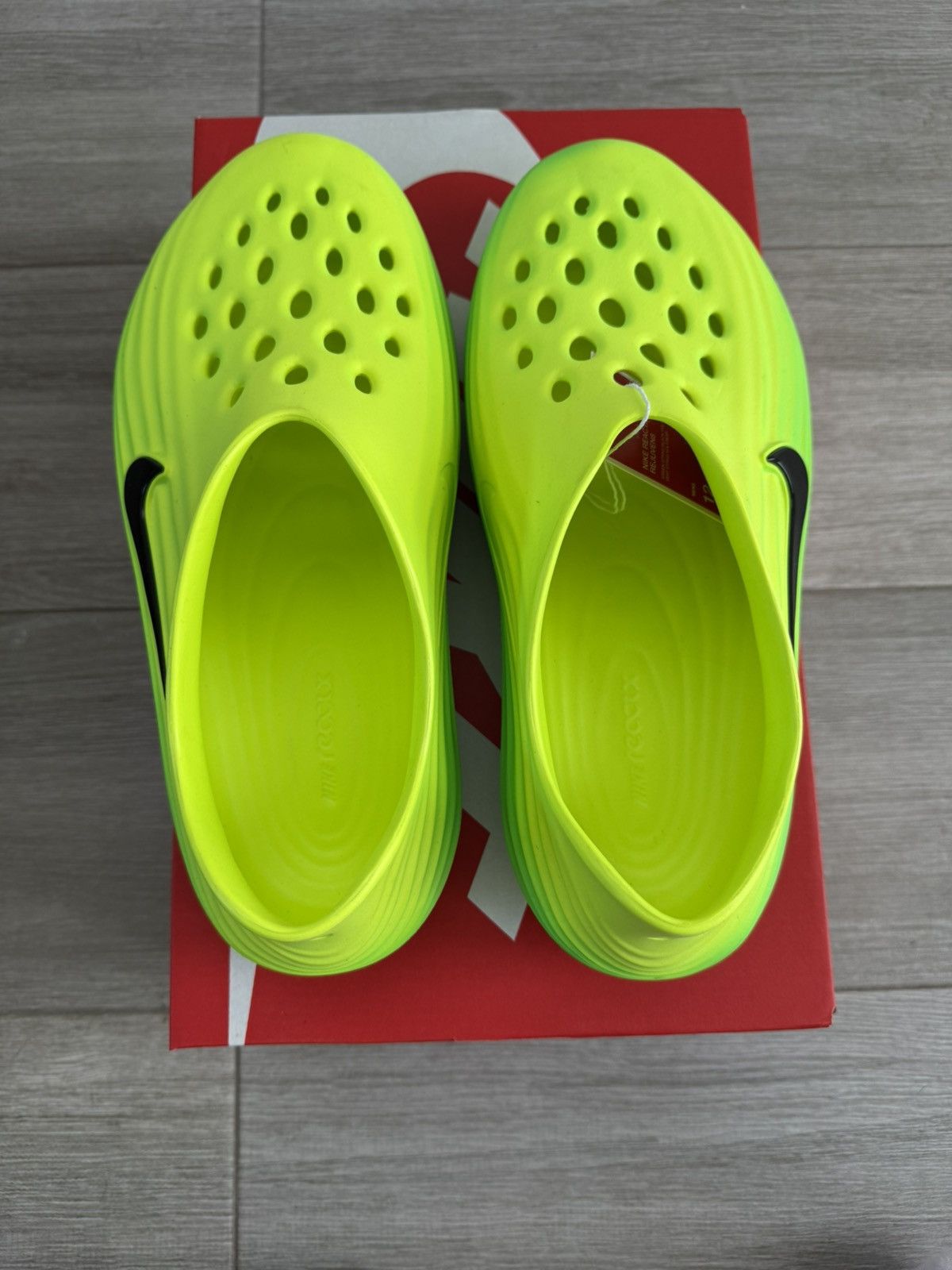 Nike Nike ReactX Rejuven8 Green Strike Black Volt Slip-On Sz 12 Size US 12 / EU 45 - 6 Thumbnail