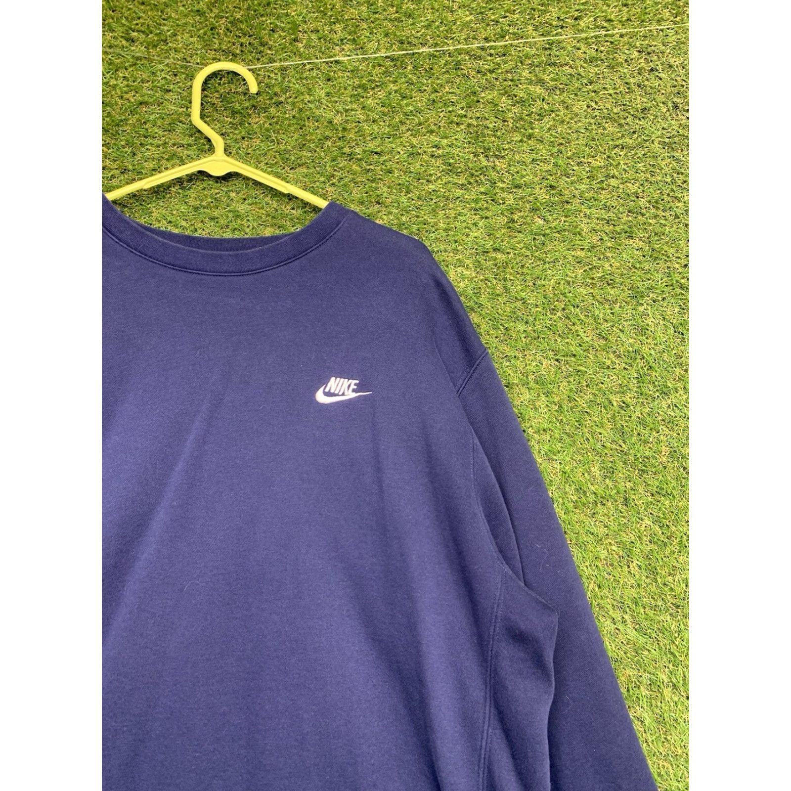 Nike VINTAGE Nike Sweatshirt Mens XL Long Sleeve Crewneck Club Fleece Blue 90s Casual Size US XL / EU 56 / 4 - 3 Thumbnail