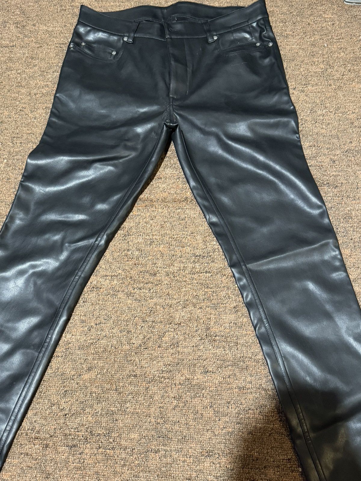 Rick Owens Drkshdw Rick owen drkshdw faux leather pants Size US 32 / EU 48 - 1 Thumbnail