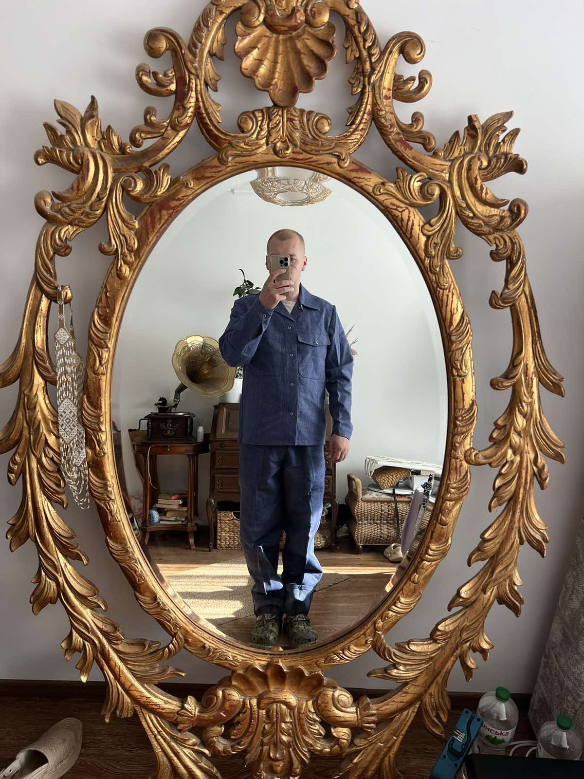 Le Laboureur Vintage Indigo French Workwear DEADSTOCK Jacket Size 48 90s Size US M / EU 48-50 / 2 - 4 Thumbnail
