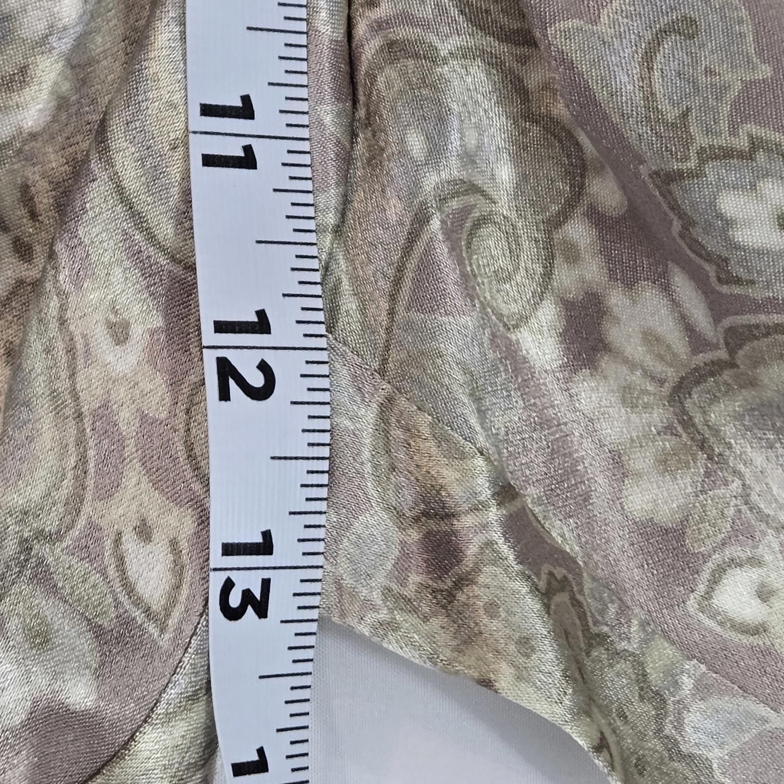 Express Express Elegant Paisley Wide-Leg Pants Satin Size 11/12 Size 34" / US 12 / IT 48 - 6 Thumbnail