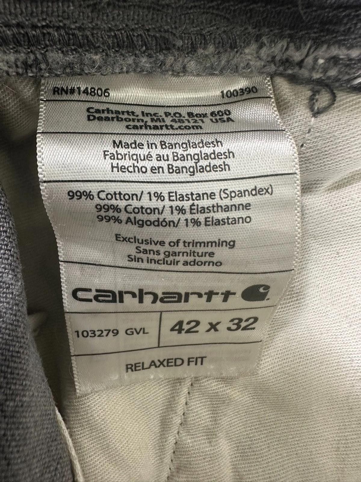 Carhartt Carhartt Men's 42/32 Gray Relaxed Fit Cargo Pants Size US 42 / EU 58 - 12 Thumbnail