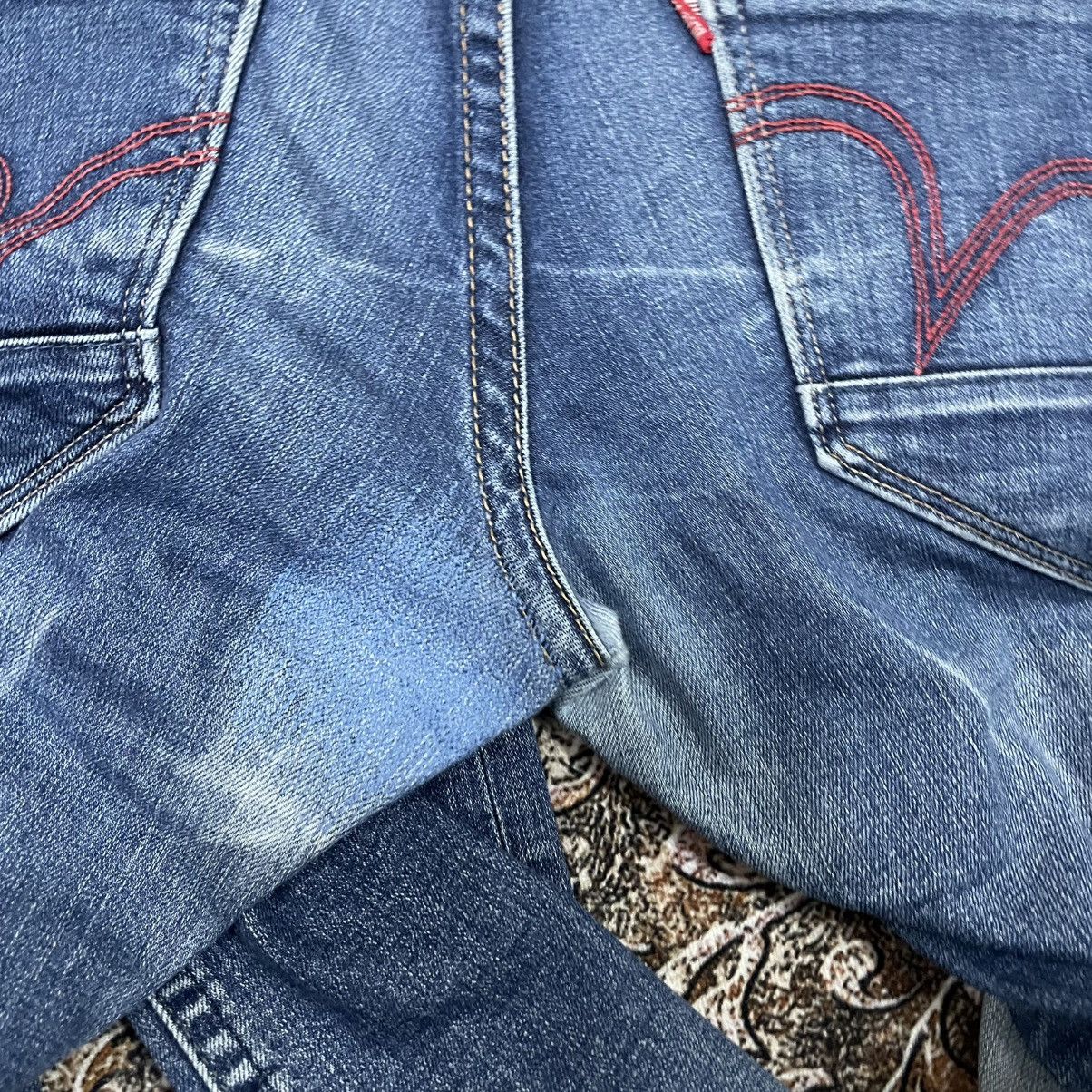 Edwin 🔥Vintage Edwin Blue Trip Stoned Washed Distress Denim Jeans Size US 32 / EU 48 - 9 Thumbnail