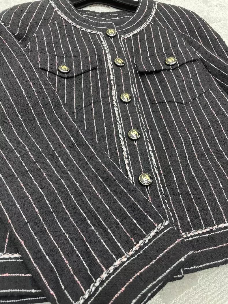 Chanel Chanel Striped Jacket with Pockets -2505 Size S / US 4 / IT 40 - 6 Thumbnail
