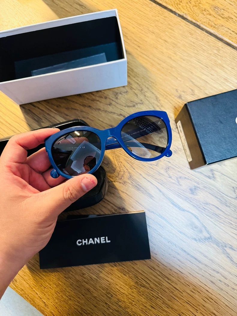 Chanel Chanel DK Blue Sunglasses for Women -2505 Size ONE SIZE - 4 Thumbnail