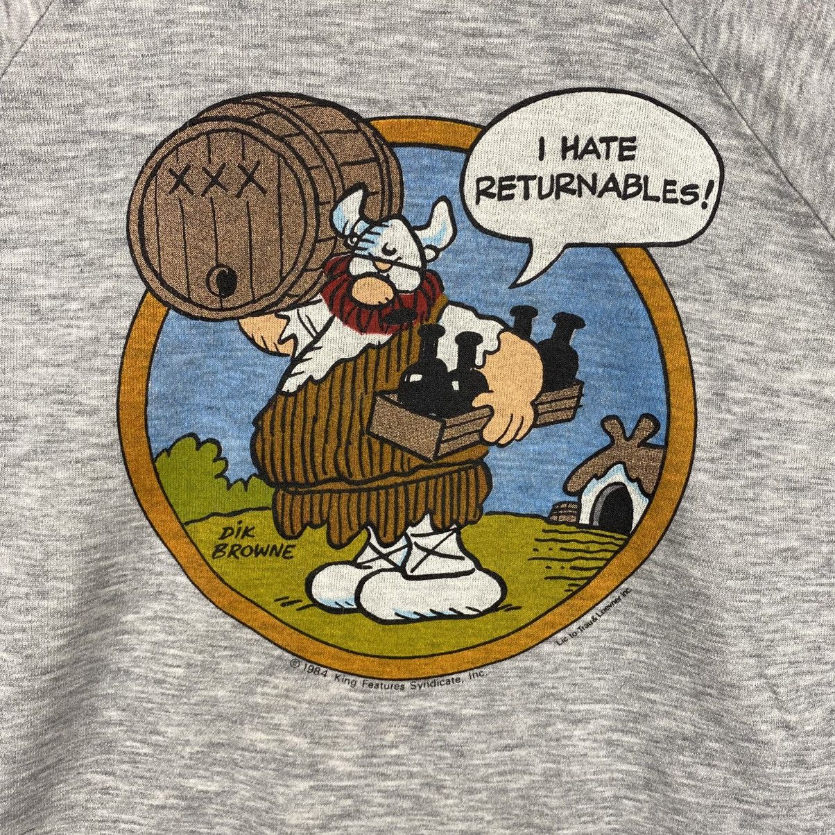Cartoon Network Vintage 80's HAGAR THE HORRIBLE Cartoon Graphic Sweatshirt Size US XL / EU 56 / 4 - 2 Thumbnail