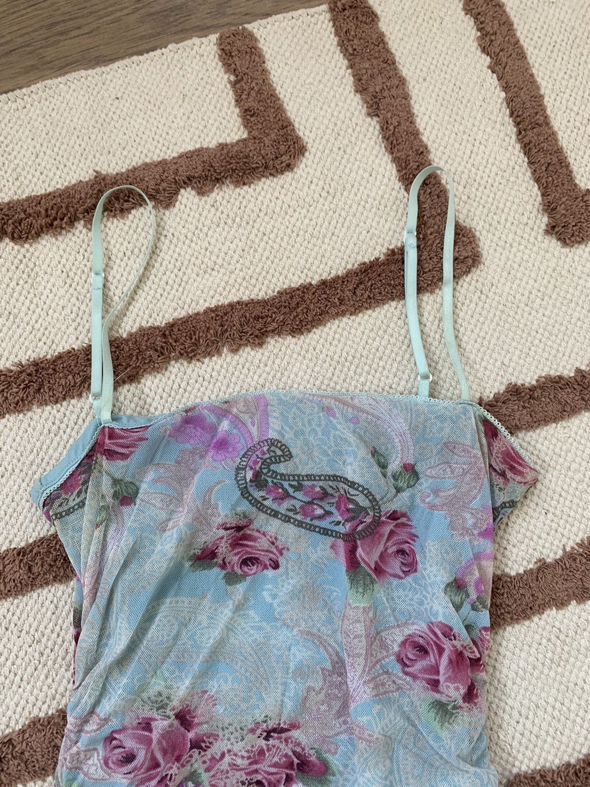 Guess VINTAGE GUESS JEANS MESH FLOWERS STYLE MAXI DRESS Size M / US 6-8 / IT 42-44 - 7 Thumbnail
