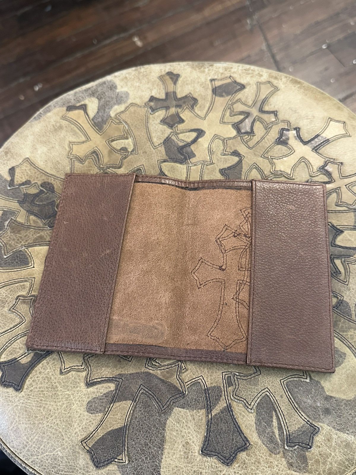 Chrome Hearts CHROME HEARTS TRIPPLE PATCH PASSPORT HOLDER Size ONE SIZE - 3 Thumbnail