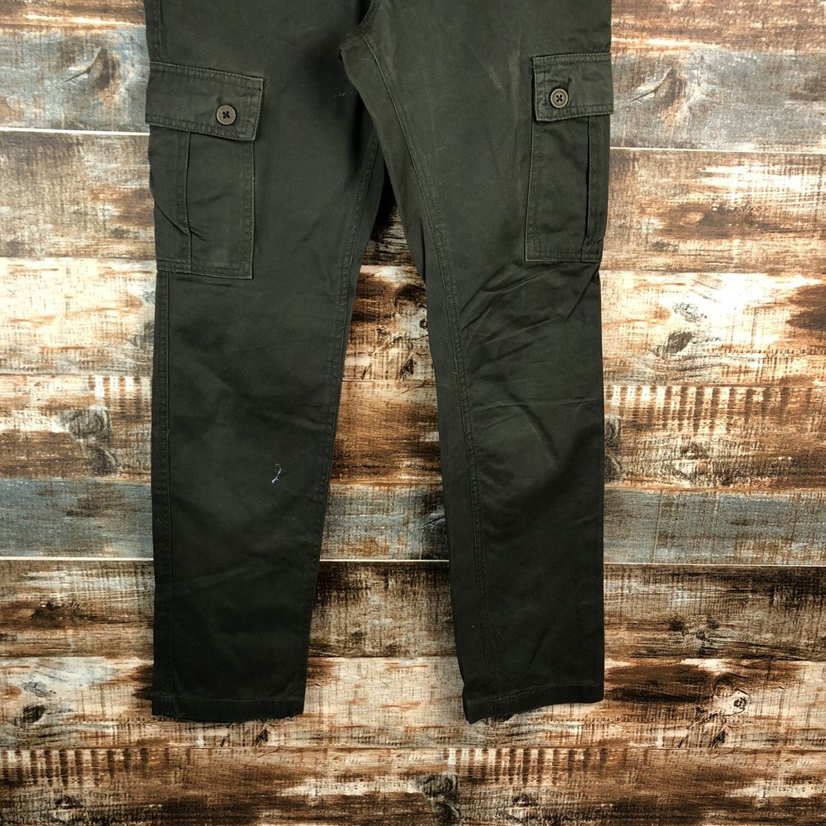 Japanese Brand Imp green Cargo buckle back utility Multipocket Pants #A2434 Size US 28 / EU 44 - 6 Thumbnail