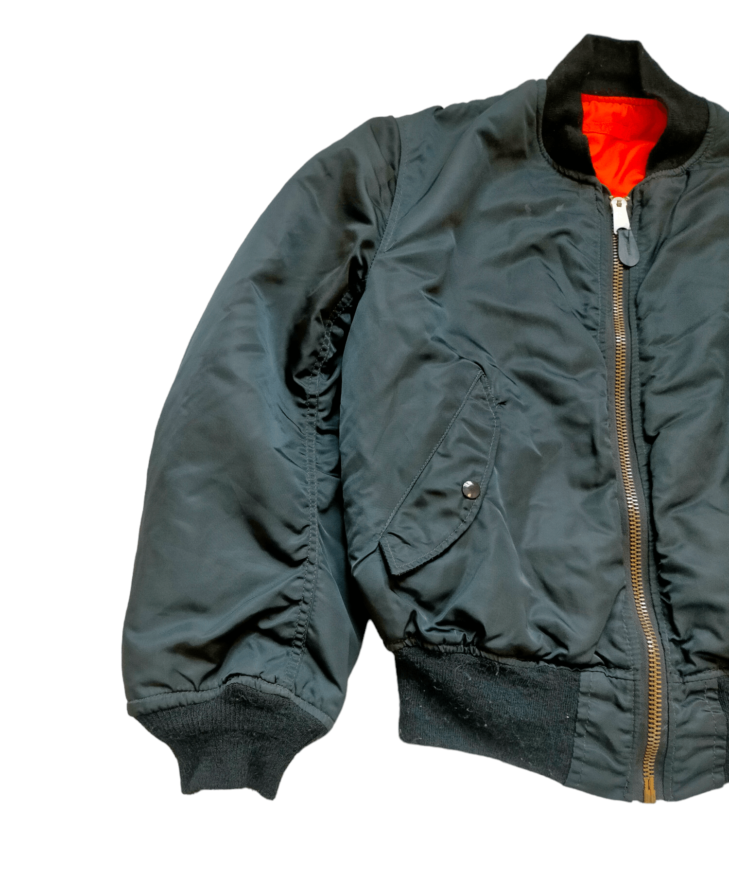 Alpha Industries Vintage Alpha Industries (USAF) Black Jacket Size US L / EU 52-54 / 3 - 3 Thumbnail