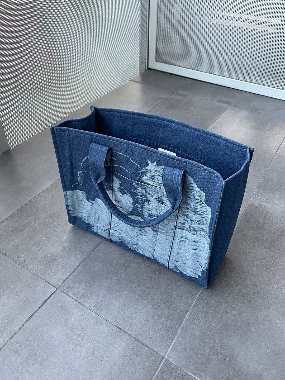 Fiorucci !DS! SS23 Fiorucci Angels Denim Blue Shopper Bag Size ONE SIZE - 8 Thumbnail