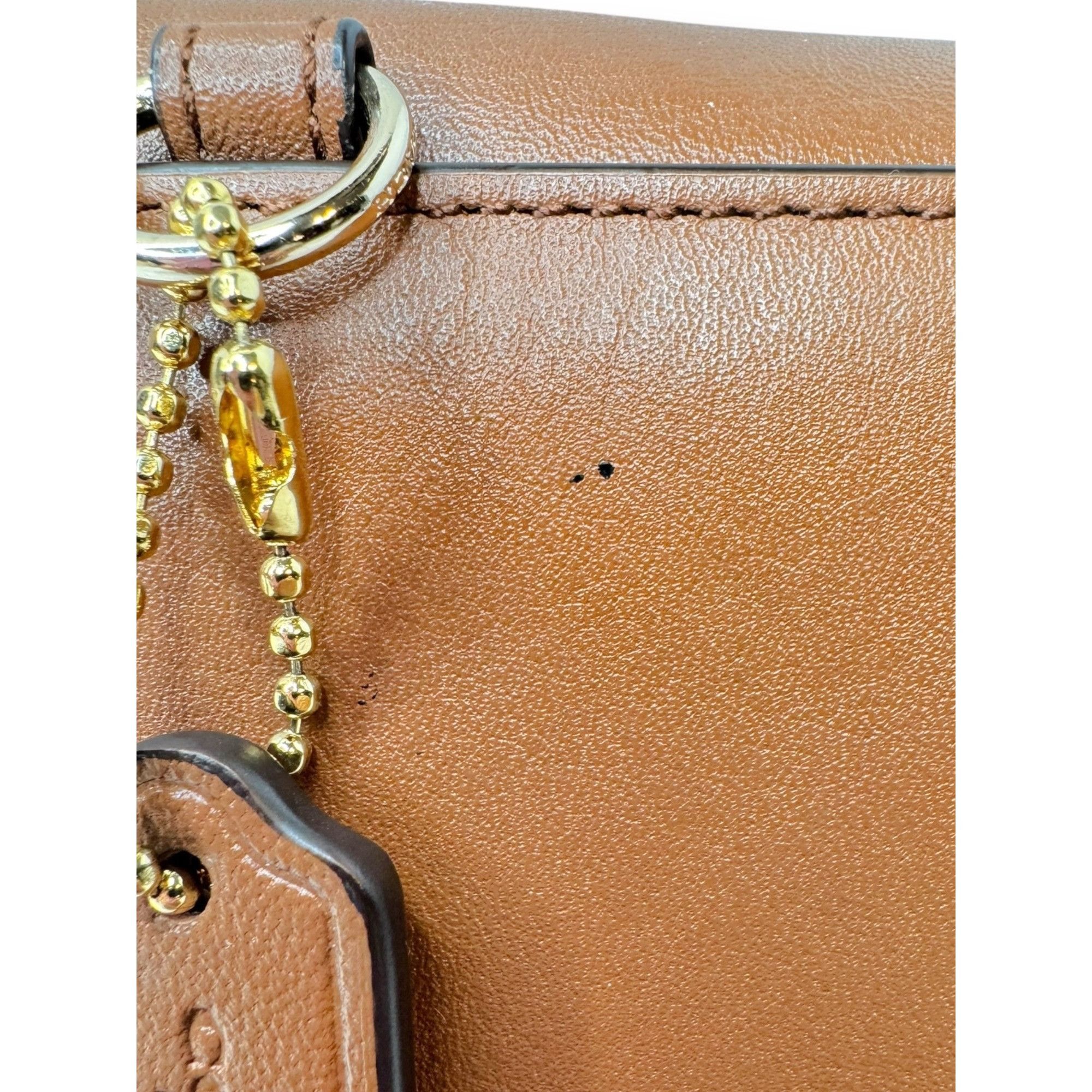 Coach Coach Brown Leather Wallet Purse Phone Holder Removable Stra Size ONE SIZE - 5 Thumbnail