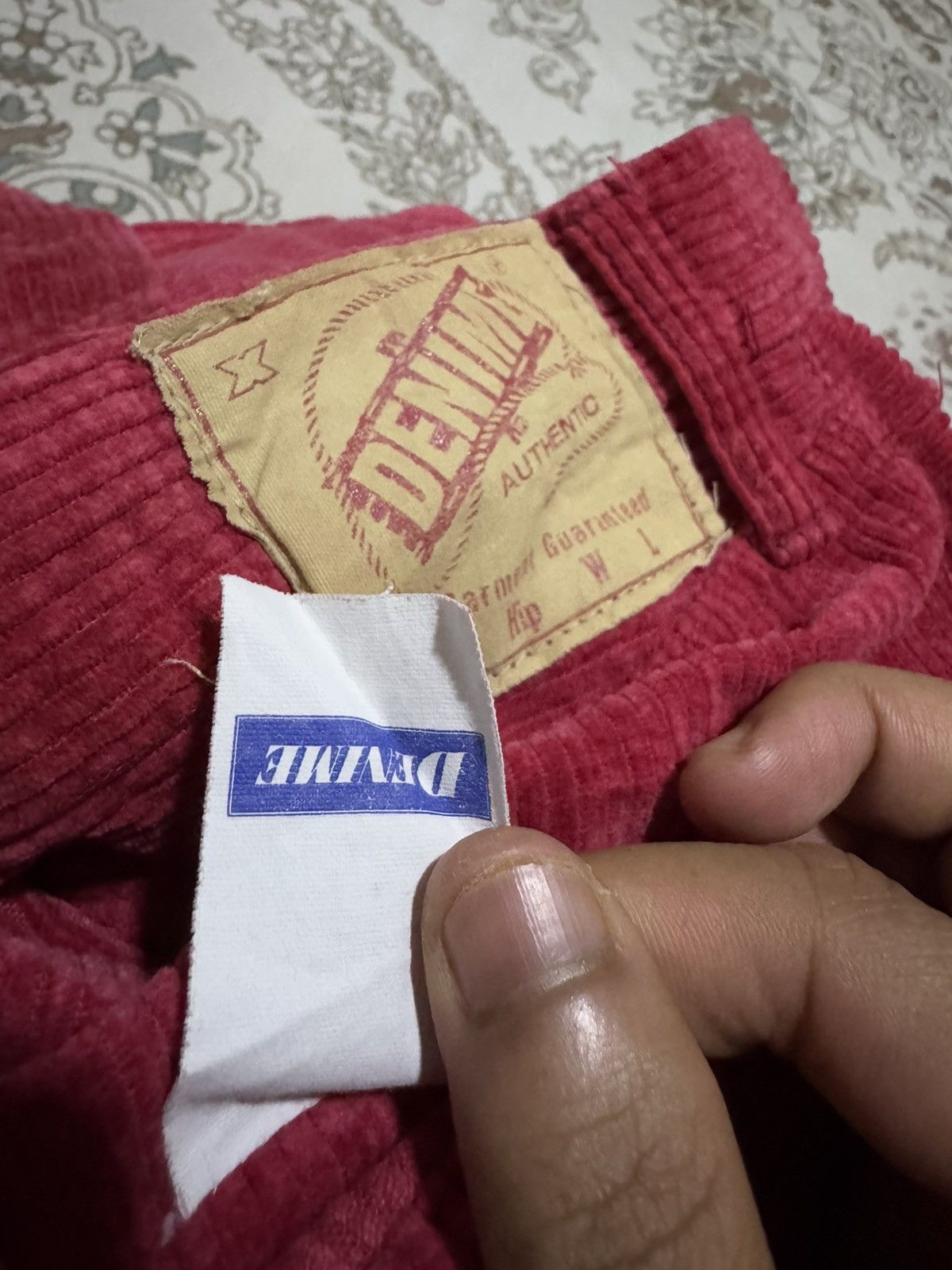 Denime × Japanese Brand Vtg Japan Denime Western Style Corduroy Jeans Size US 31 - 7 Thumbnail