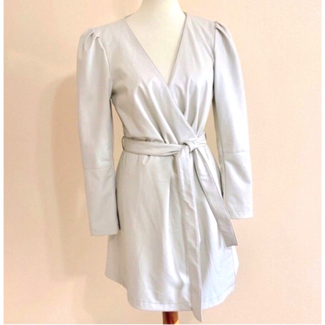 7 For All Mankind 7 For All Mankind Womens Sz Large Beige Wrap Dress Jacket Ve Size L / US 10 / IT 46 - 1 Thumbnail
