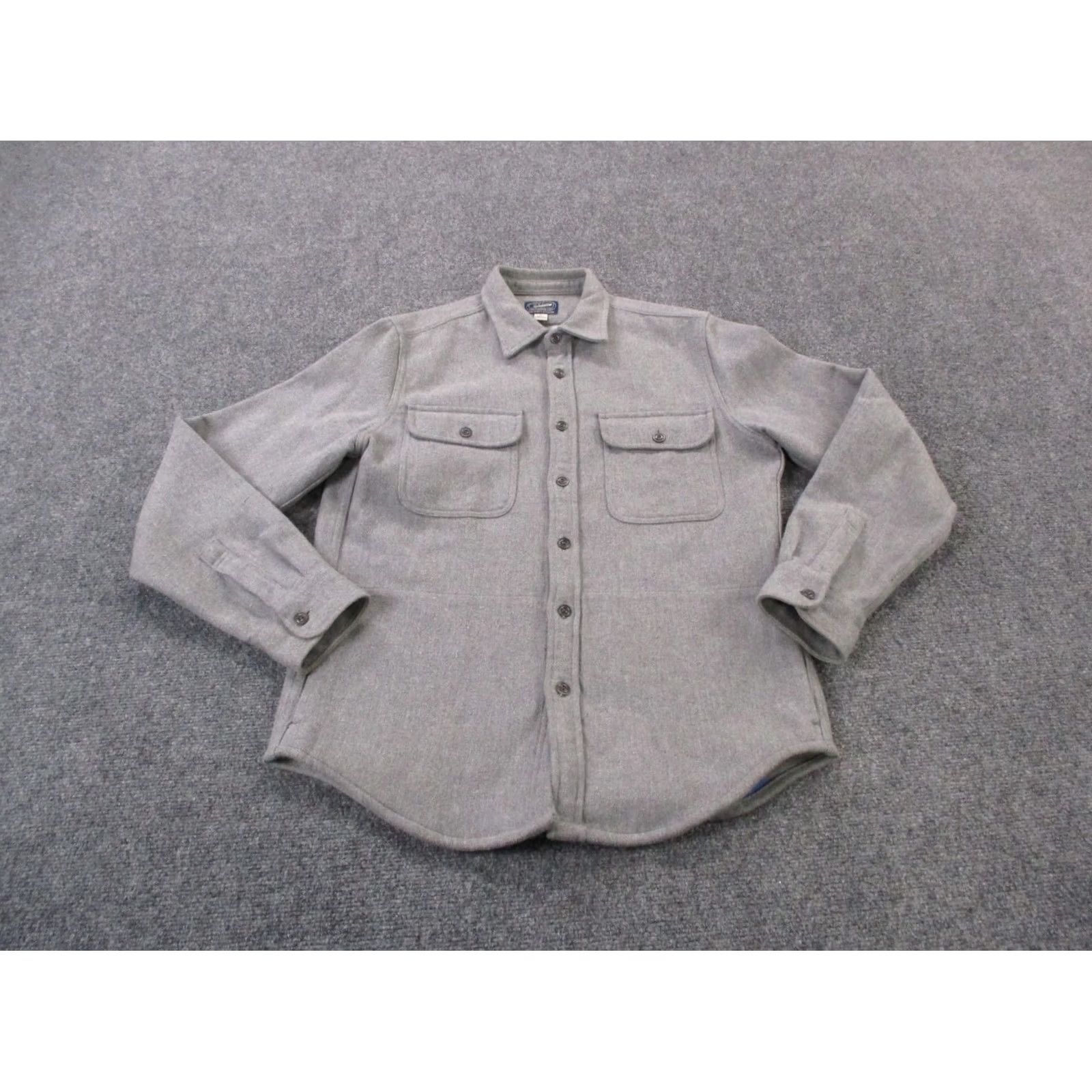 J.Crew J.CREW Shirt Mens S Gray Heavy Business Work Classic Pocket Size US S / EU 44-46 / 1 - 2 Thumbnail