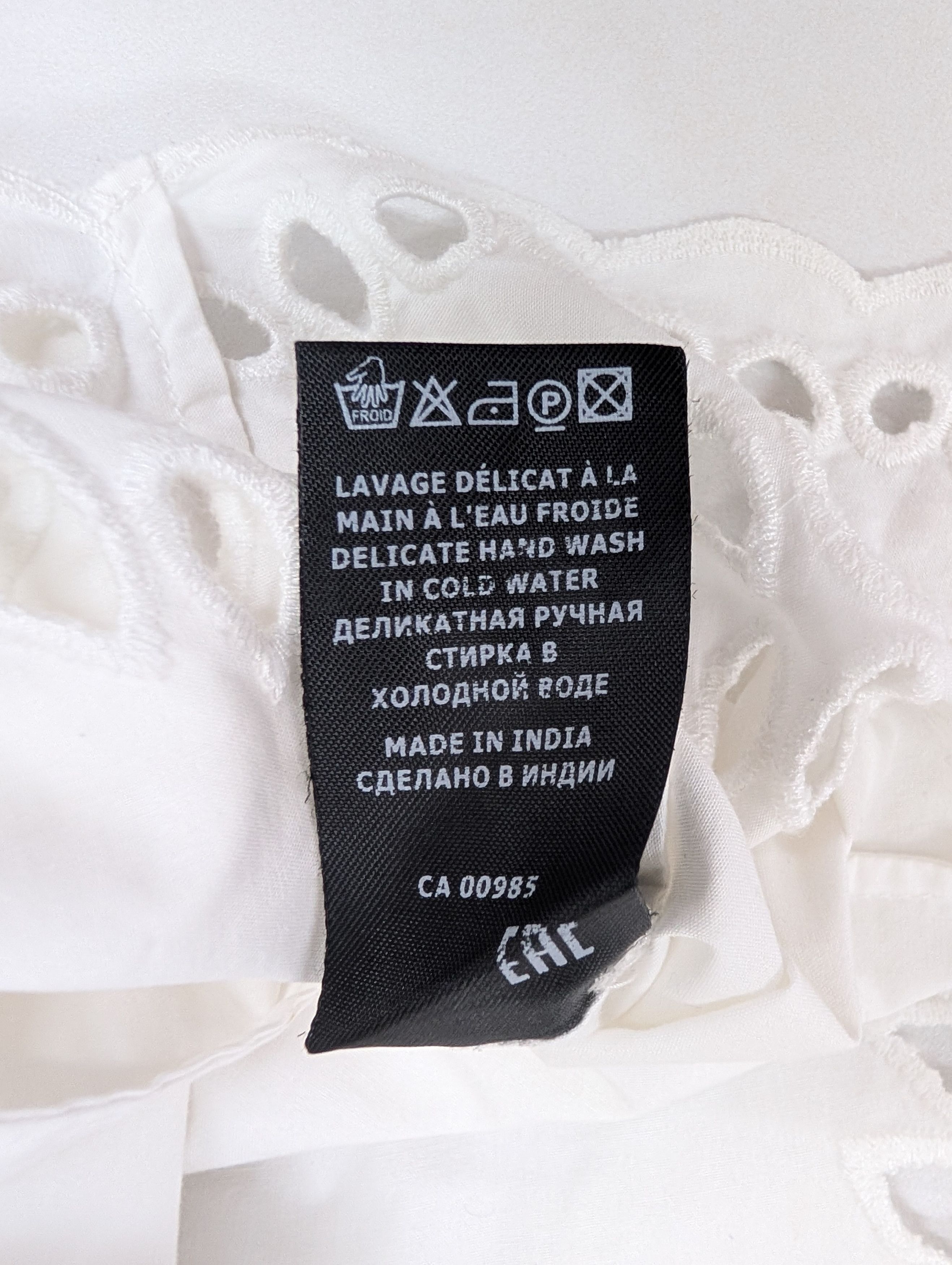 Isabel Marant Etoile Isabel Marant White Danala Borderie Anglaise Blouse Size XS / US 0-2 / IT 36-38 - 9 Thumbnail