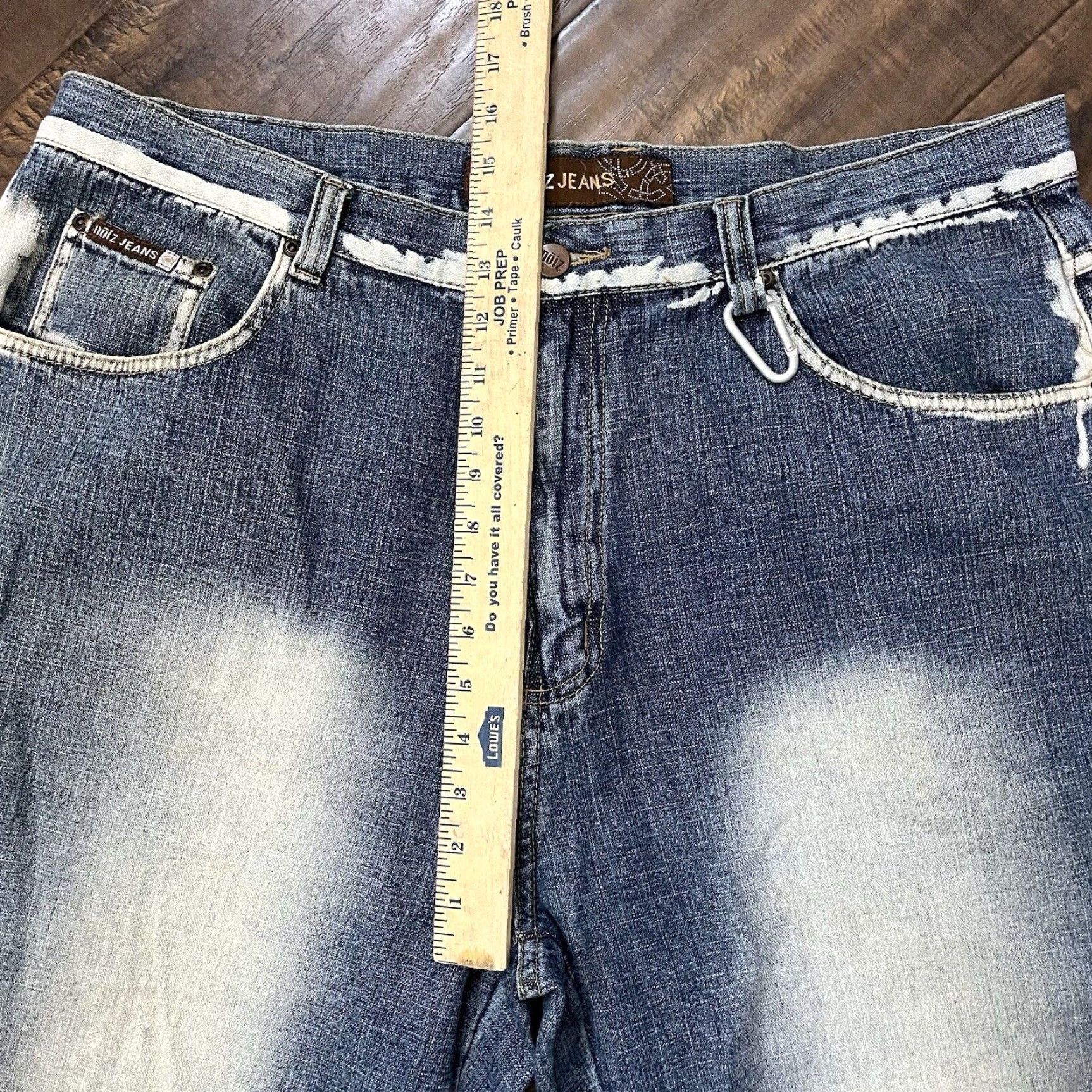 Vintage VINTAGE Noize Jeans Jeans 38x31 Blue Embroidered Wide-Leg Denim Mens 90s Grunge Jnco Cyber Baggy Baggy Jeans 38x31 Regular Mens Size US 38 / EU 54 - 3 Thumbnail