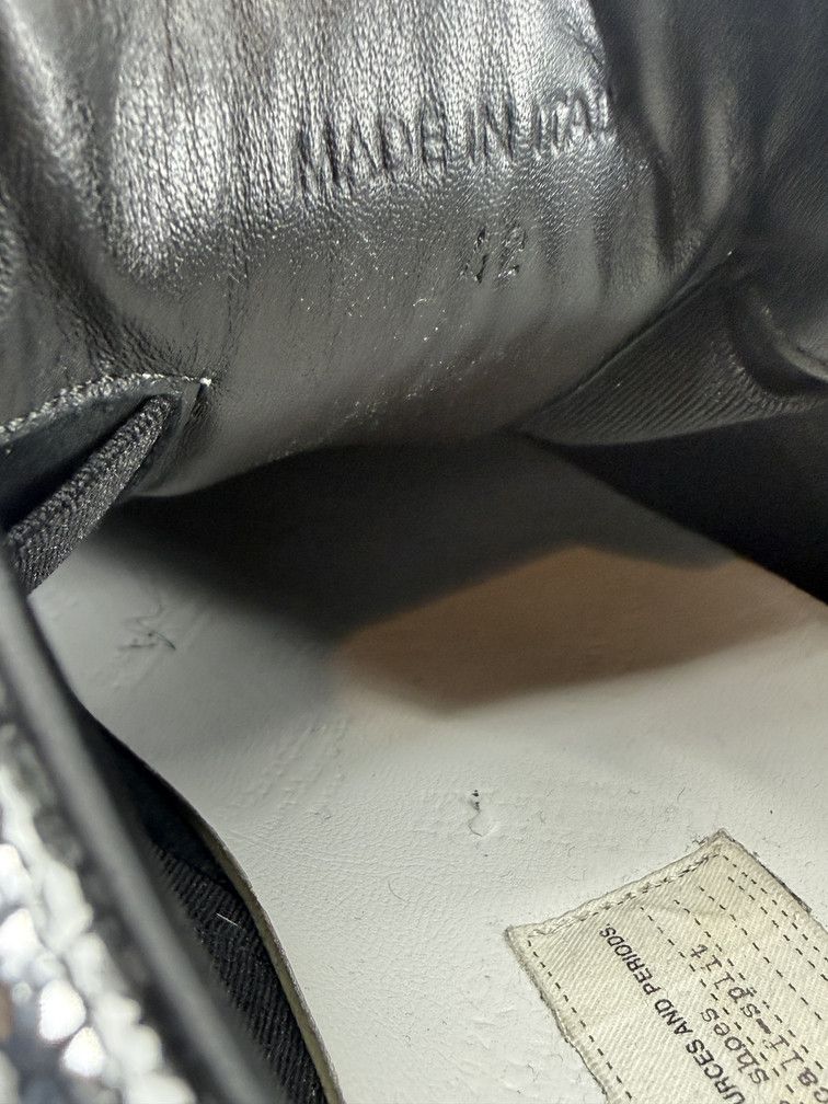 Maison Margiela GAT Low Silver Cracked Size US 9 / EU 42 - 7 Thumbnail