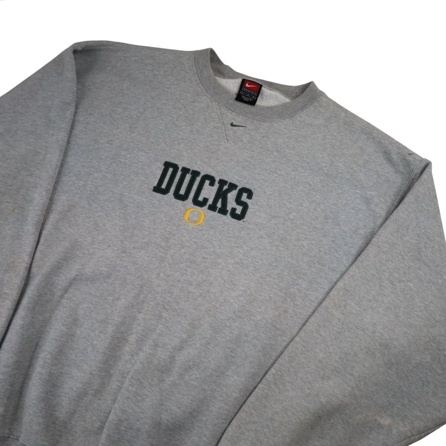 Nike VINTAGE Nike University of Oregon Ducks Spellout Sweatshirt Mens Sweatshirt Gray L Size US L / EU 52-54 / 3 - 2 Thumbnail