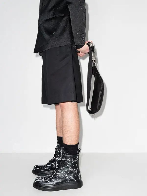 Alexander McQueen o1y0225 Ankle Boots in Black Size US 5 / IT 35 - 2 Thumbnail