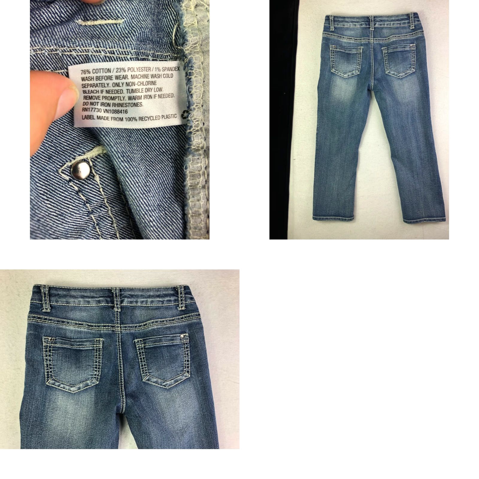 Vintage Xhilaration Jeans Regular Cropped Womens Size 14 27x21 Blue Jeans Size 36" / US 14 / IT 50 - 8 Thumbnail