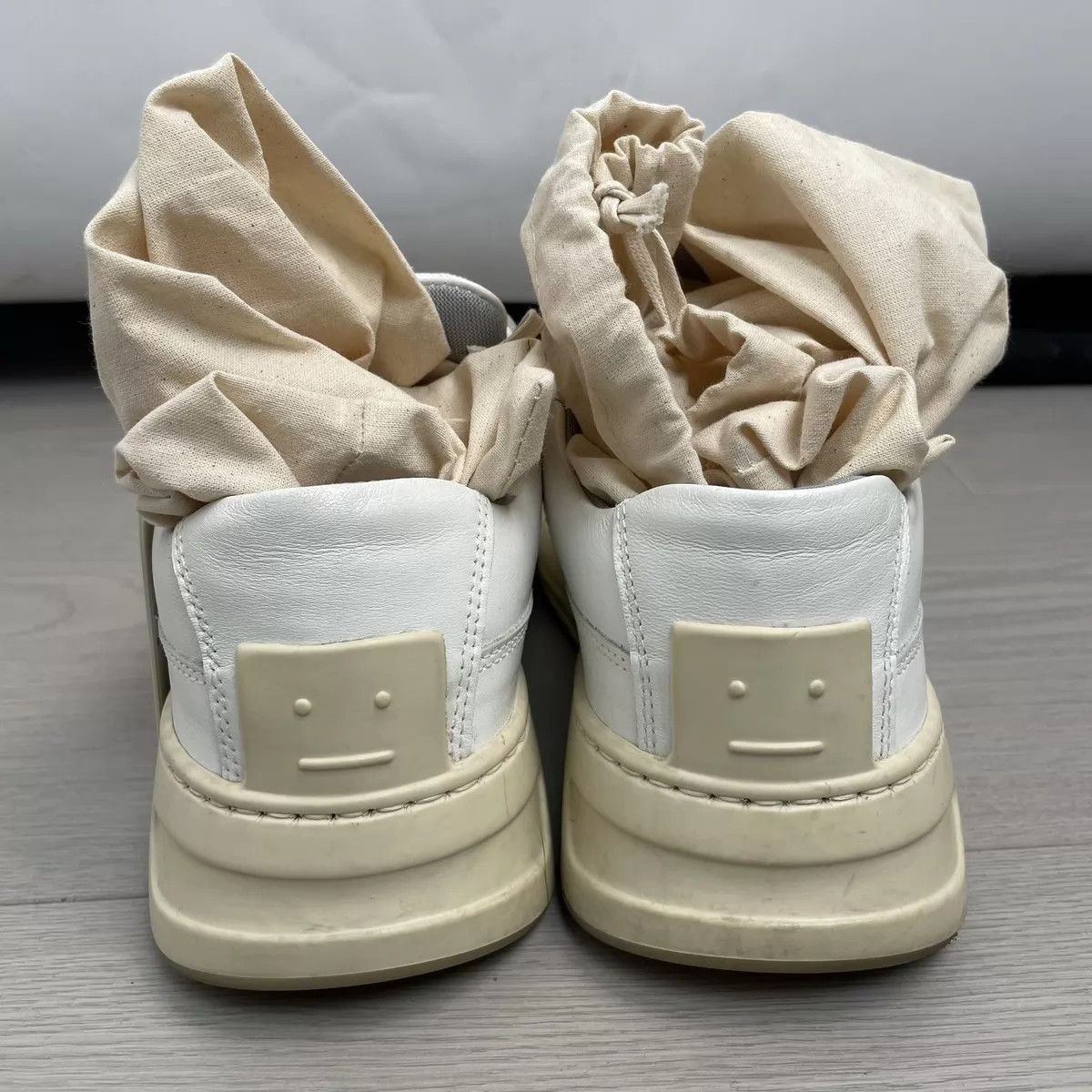 Acne Studios ACNE White Leather Sneakers 37 260312WQQ3H03 Size US 6.5 / IT 36.5 - 2 Thumbnail