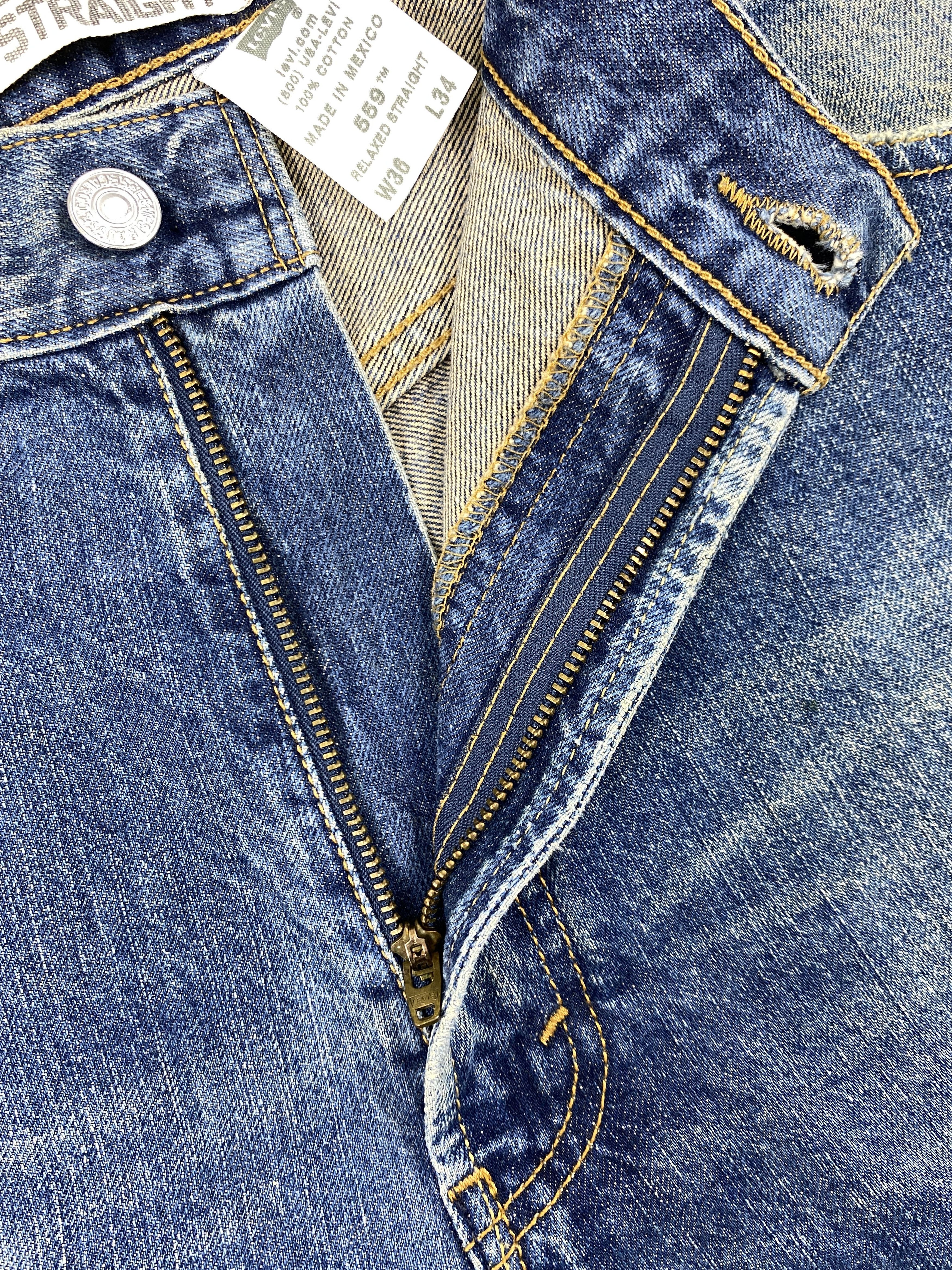 Levi's Vintage Levi's 559 Relaxed Straight 36 x 32 Denim -JN309 Size US 36 / EU 52 - 6 Thumbnail