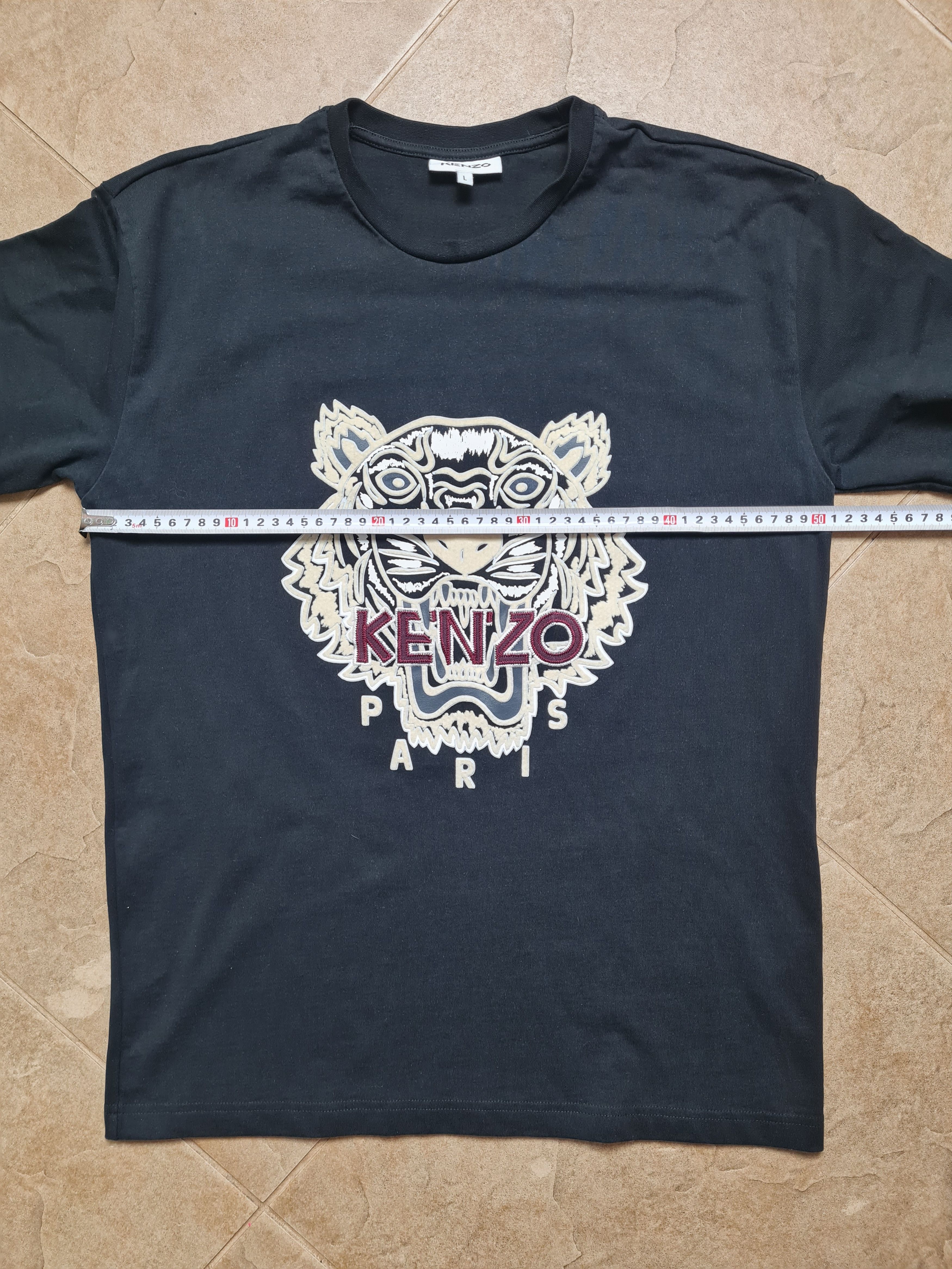 Kenzo KENZO Paris Men's Tiger Head Embroidered T-Shirt Black Size US L / EU 52-54 / 3 - 7 Thumbnail