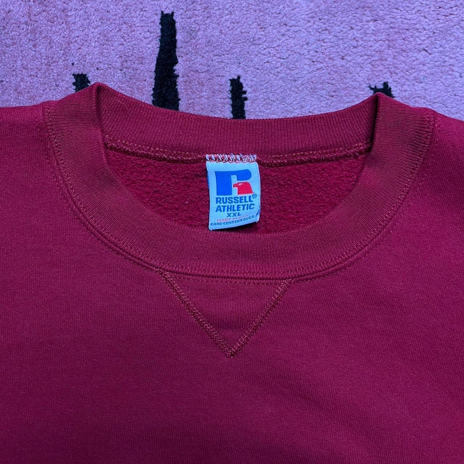 Russell Athletic × Vintage Vintage 90’s Russell Athletic Pullover Crewneck Sweatshirt Size US XXL / EU 58 / 5 - 3 Thumbnail