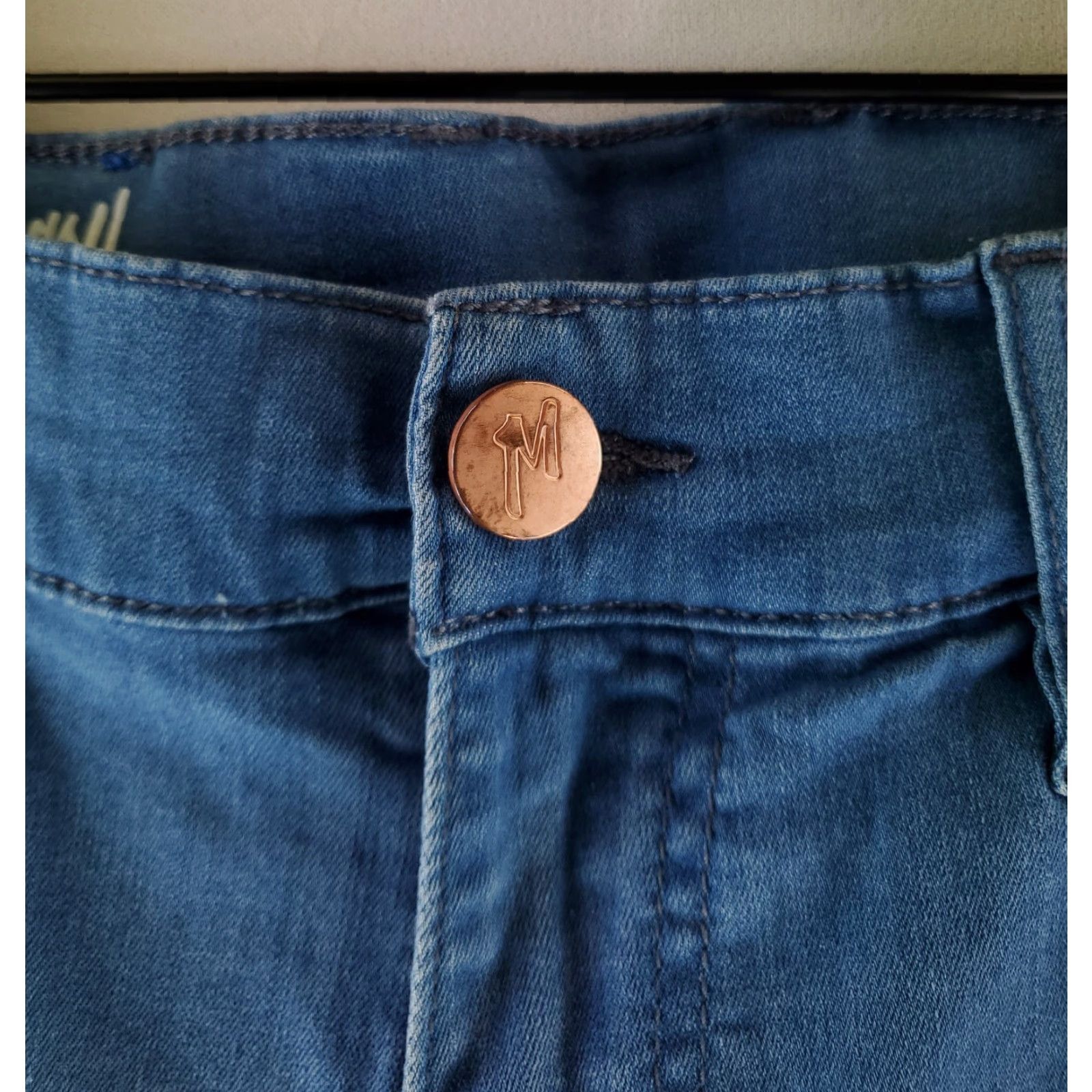 Vintage Mugsy Piers Blue Jeans Stretch Light Blue Mens 32 Inseam 30 Straight Blue 32x30 Adult Mens Size US 32 / EU 48 - 2 Thumbnail