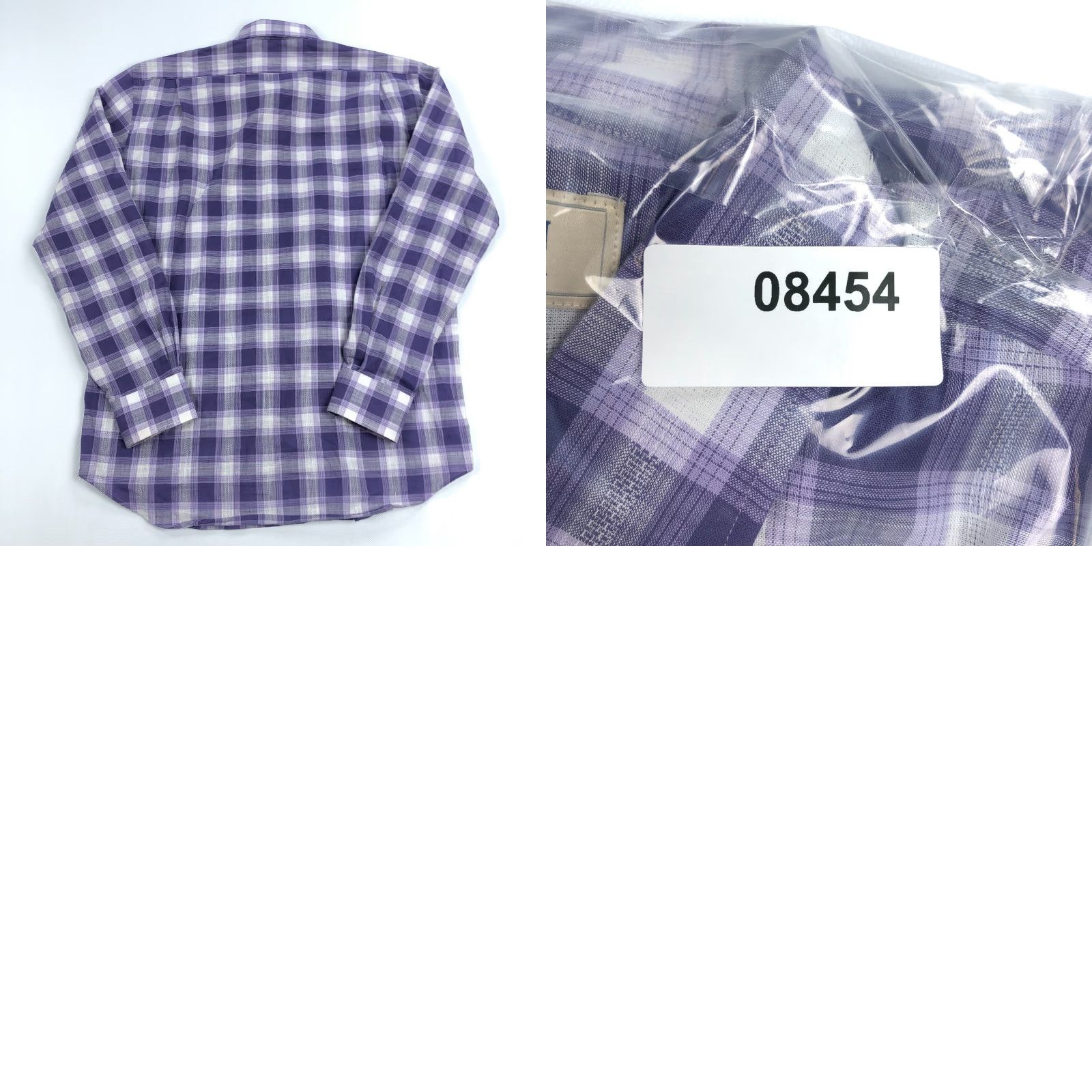 Vintage Hagen Shirt Mens Large Purple Plaid Long Sleeve Button Up Size US L / EU 52-54 / 3 - 8 Thumbnail