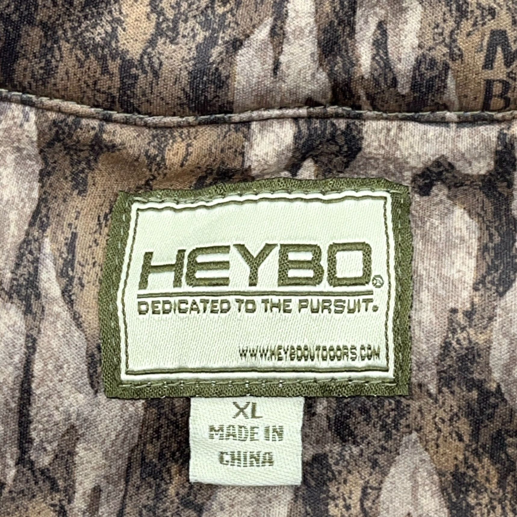 Vintage HeyBo Jacket Women XL Green Mossy Oak Camo Pullover Zip Camouflage Front Pockets Lightweight Fleece Moisture Wicking Seasonal Fall Winter Short? Size XL / US 12-14 / IT 48-50 - 4 Thumbnail