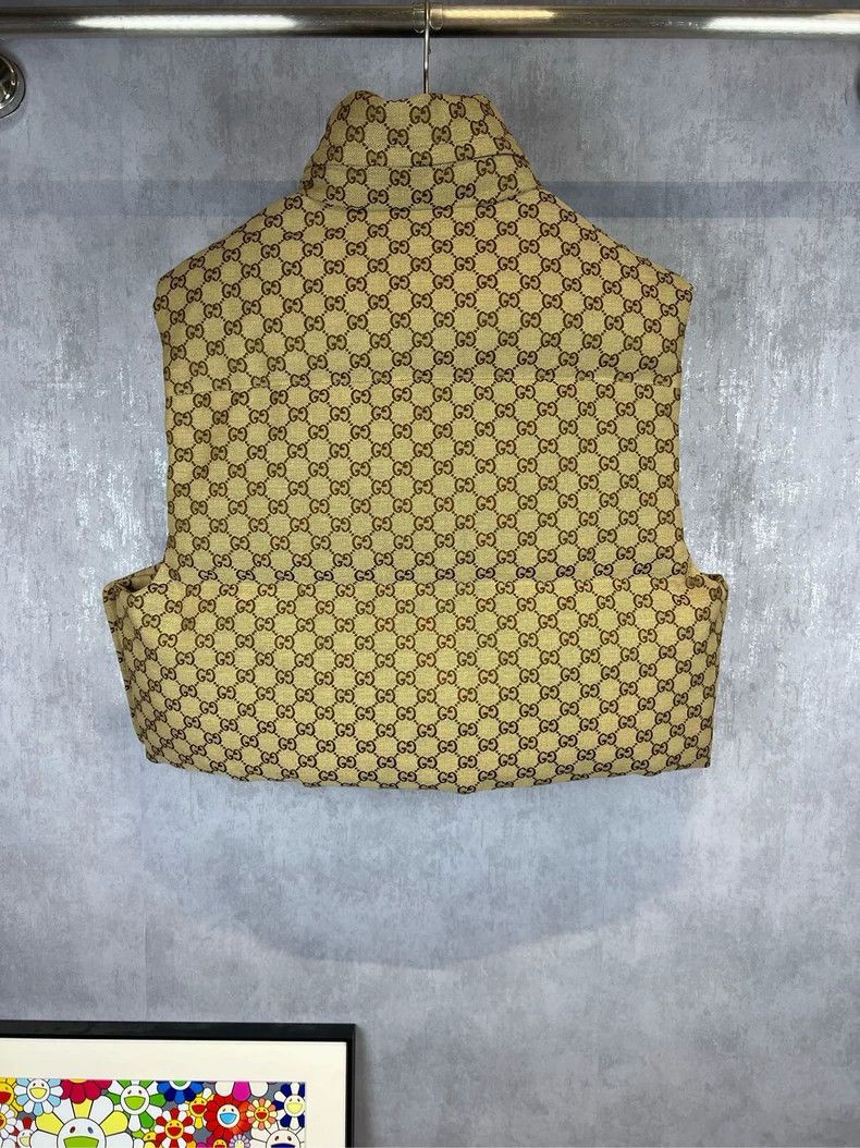 Gucci Gucci Old flower full LOGO down vest 2503-Nextarrow Size US M / EU 48-50 / 2 - 2 Thumbnail