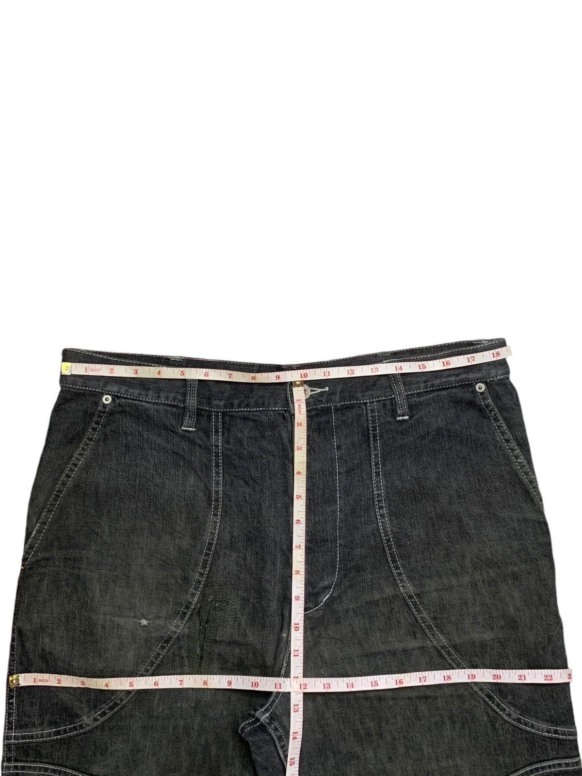 Japanese Brand Vintage Japanese Brand Skate Style Baggy Jean Shorts Size US 37 - 15 Thumbnail
