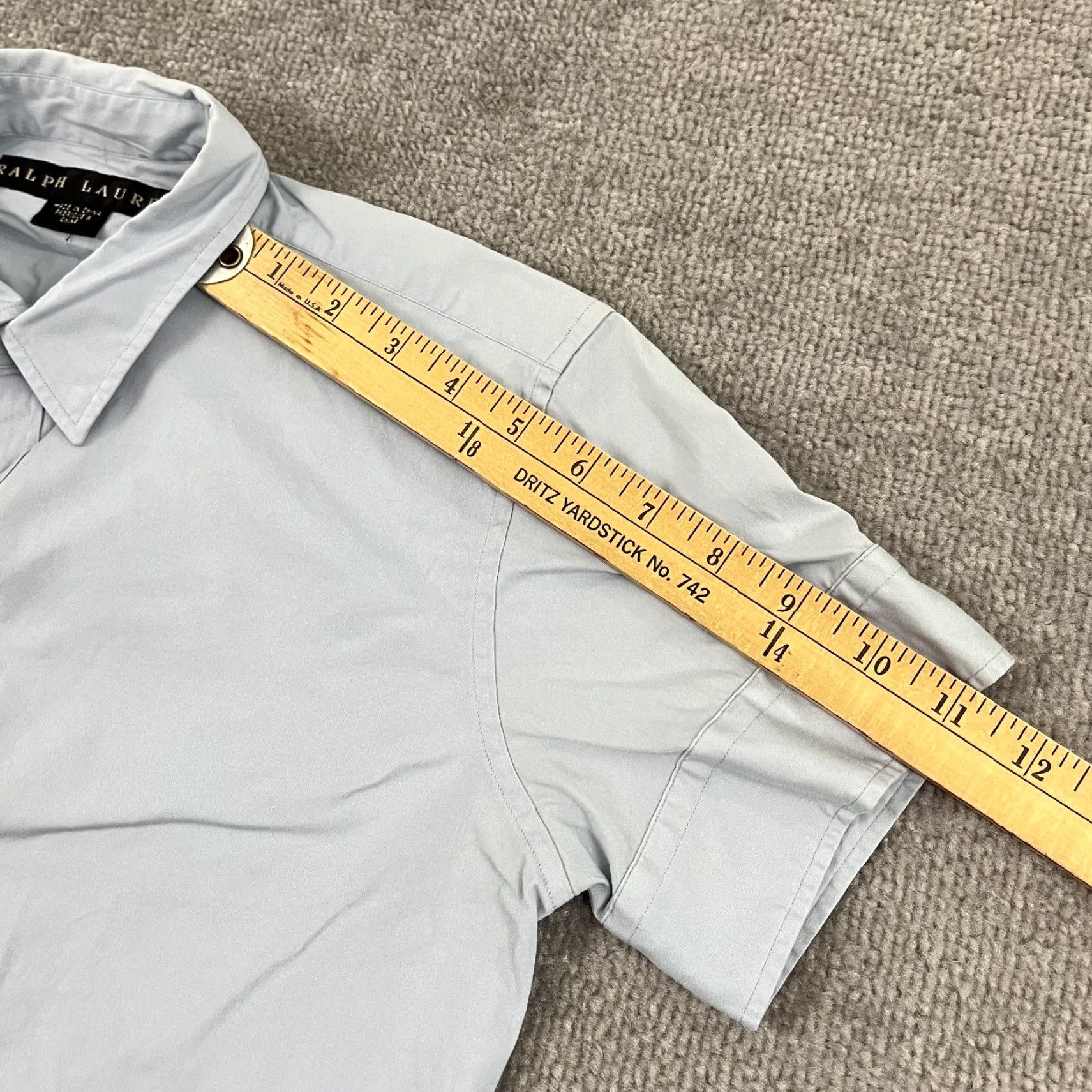Ralph Lauren Ralph Lauren Black Label Button Up Shirt Womens Size 8 Light Blue Office Casual Size M / US 6-8 / IT 42-44 - 6 Thumbnail