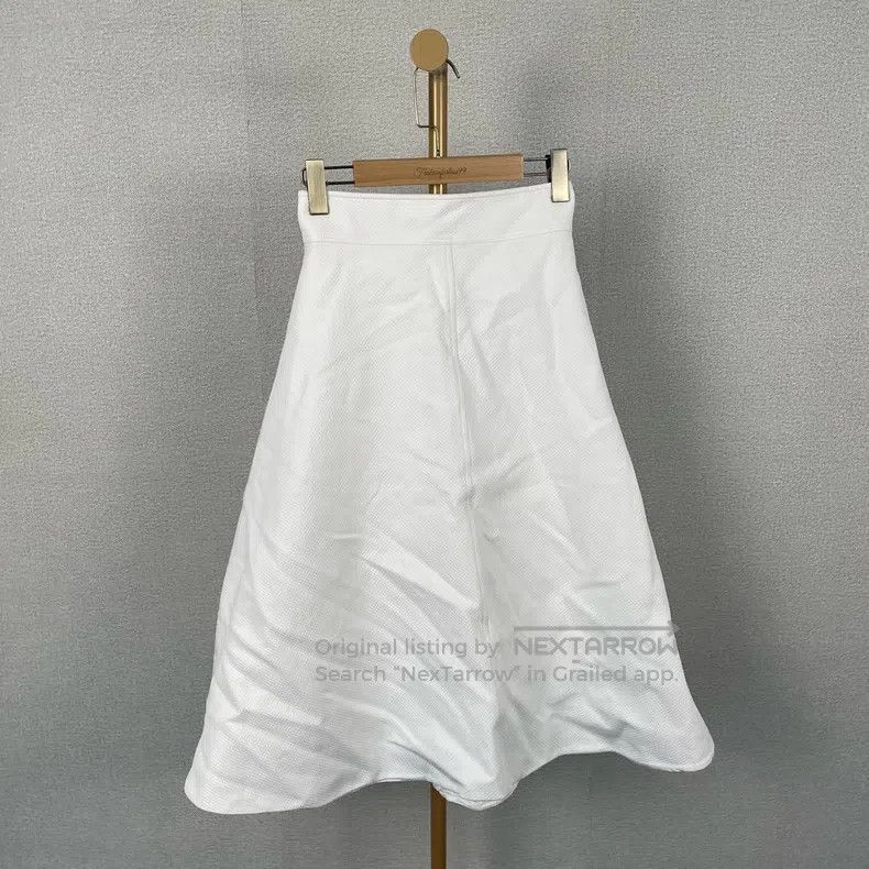 Dior White plaid skirt