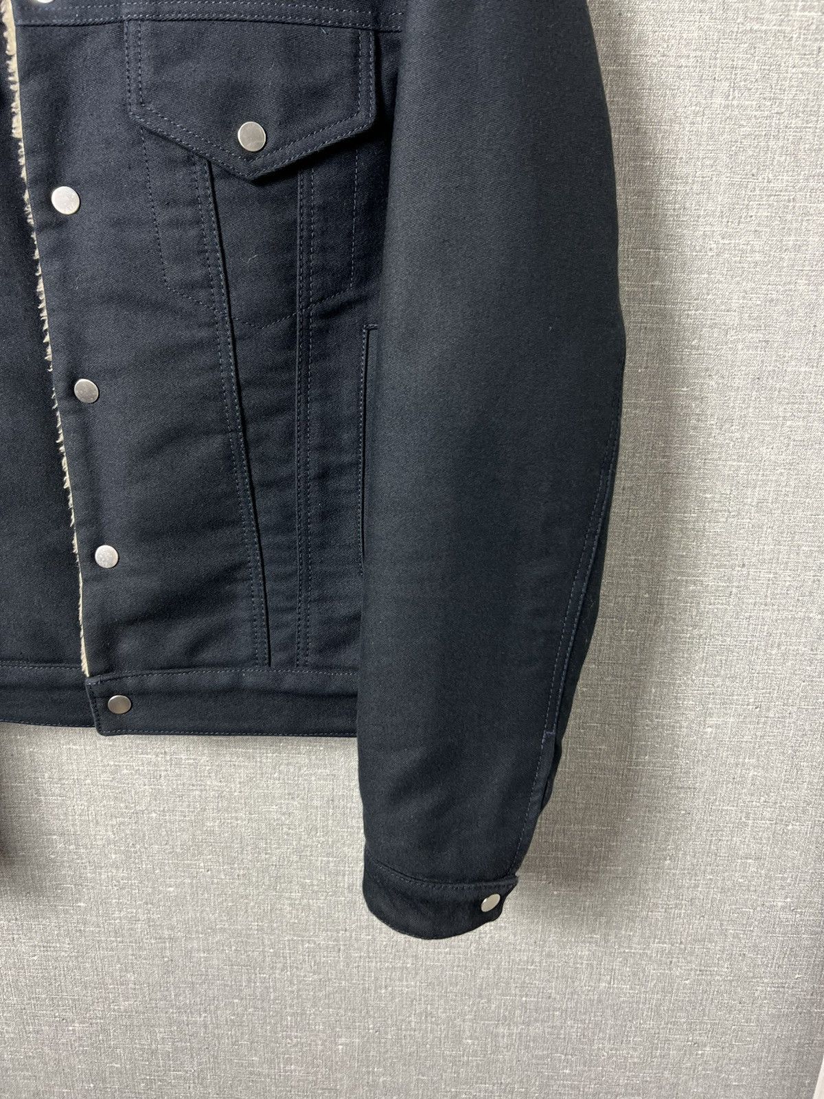Sandro Sandro Dark Navy Fully Lined Shearling Jacket Men’s Size S Size US S / EU 44-46 / 1 - 5 Thumbnail