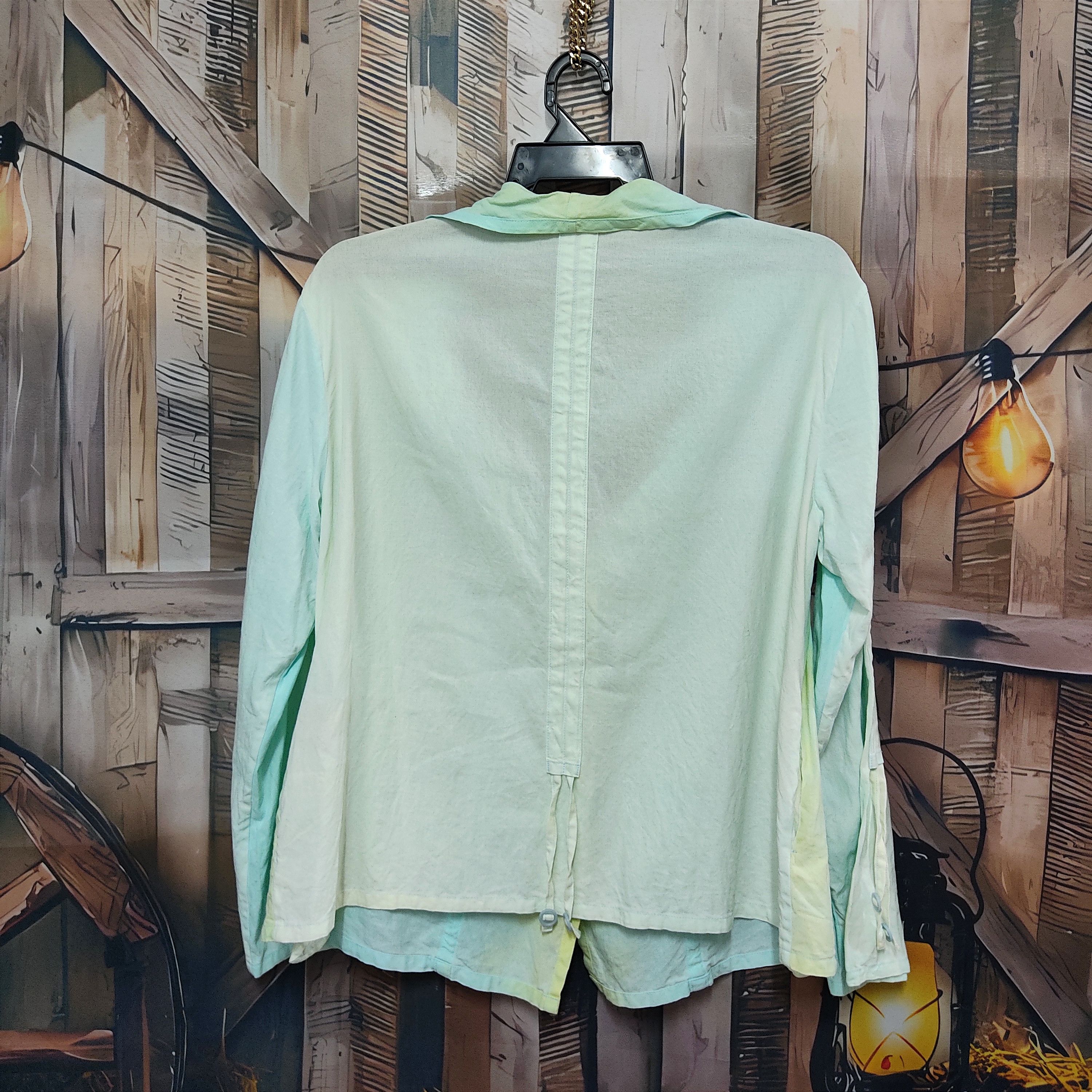 Issey Miyake Issey Miyake HEART HAAT Pastel Turquoise Light Blouson Size M / US 6-8 / IT 42-44 - 3 Thumbnail