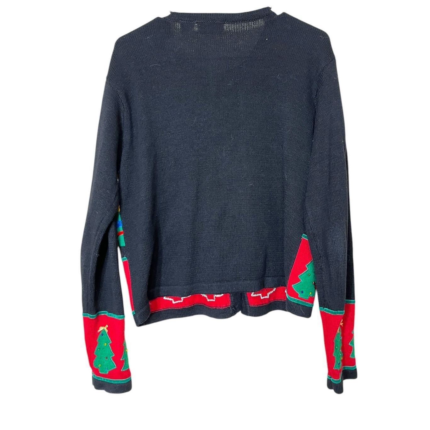 Other Vintage Paul Harris Design Christmas Tree Sweater Cardigan S Size S / US 4 / IT 40 - 7 Thumbnail