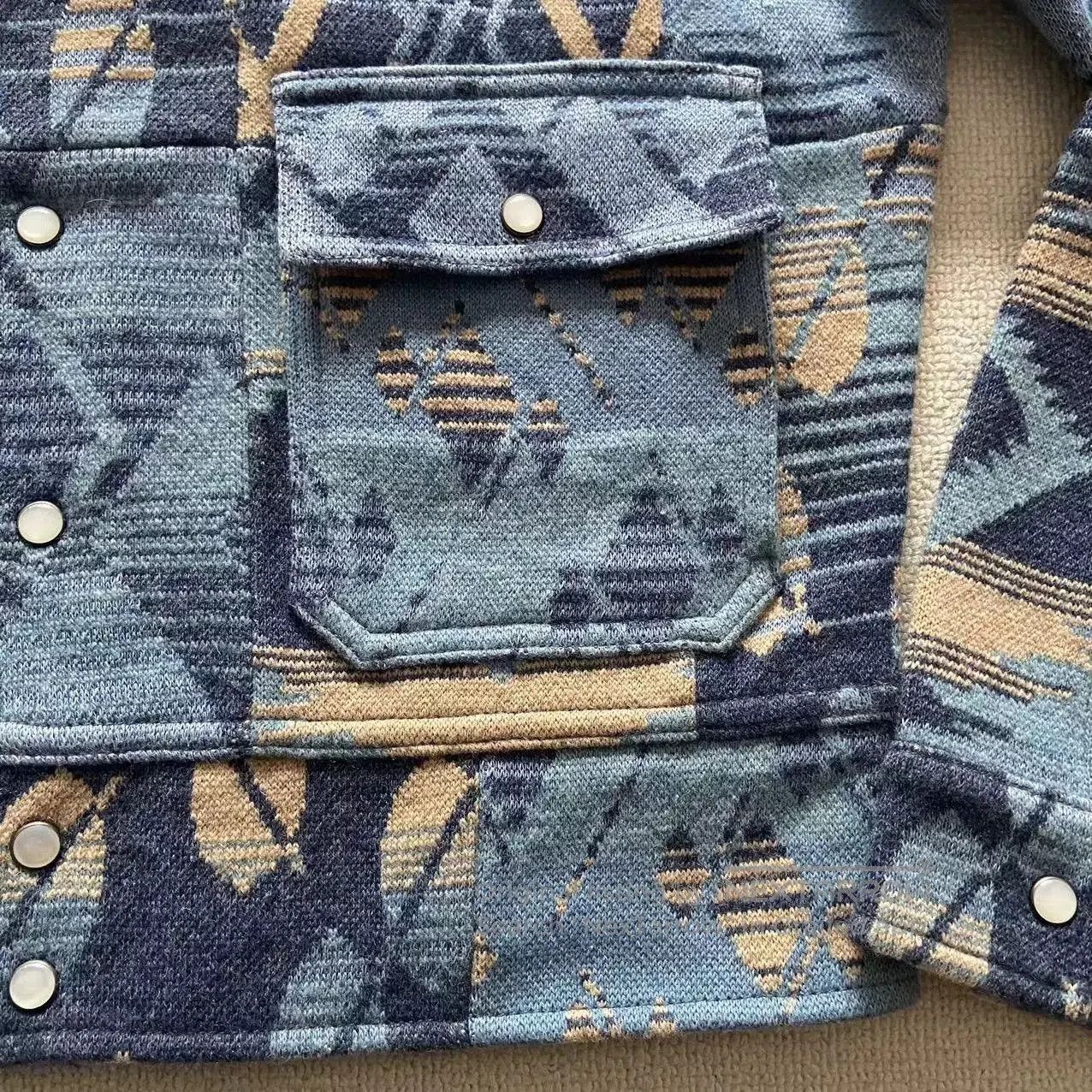RRL Ralph Lauren Double RRL Navajo Vintage Indigo Shirt Jacket Women's. Size M / US 6-8 / IT 42-44 - 6 Thumbnail