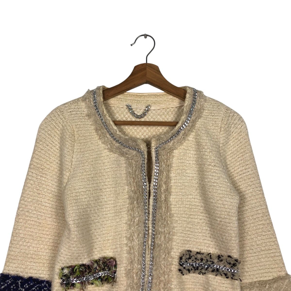 Japanese Brand 📌Vintage Knit Cropped Jacket Tweed Macphee Size M / US 6-8 / IT 42-44 - 4 Thumbnail