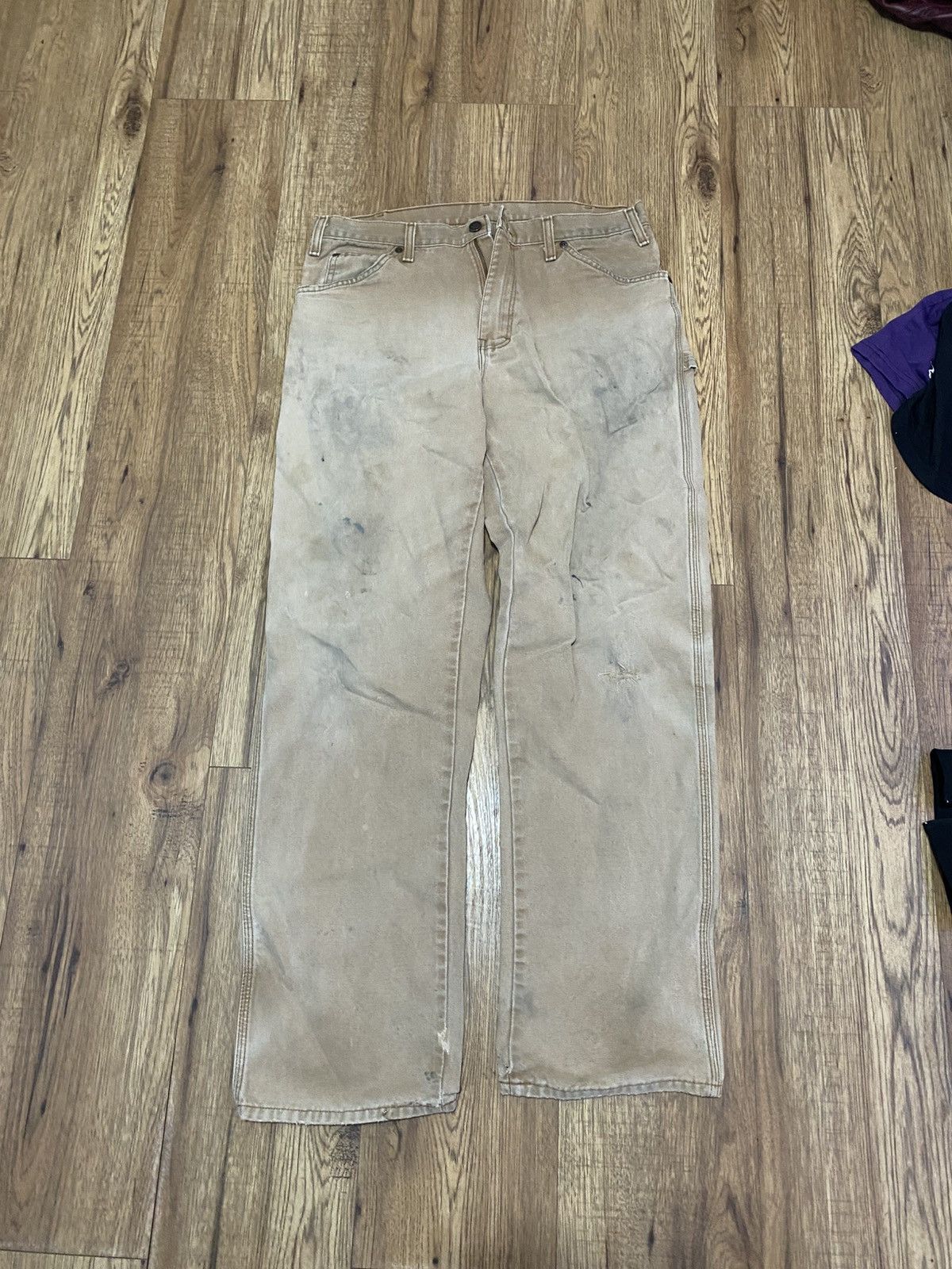 Dickies *RARE* Vintage Sunfaded Dickies Baggy Carpenter Pants Size US 34 / EU 50 - 1 Thumbnail