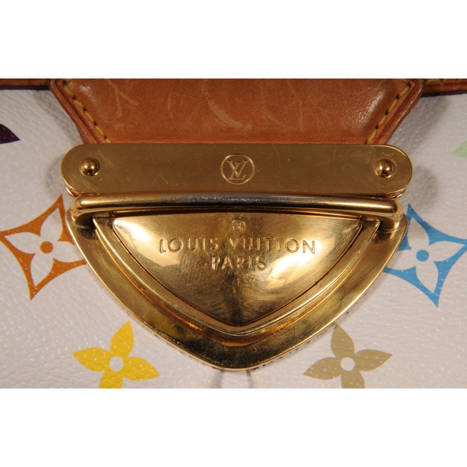 Louis Vuitton Ursula Shoulder Bag White Multicolor Takashi Murakami Size ONE SIZE - 18 Thumbnail