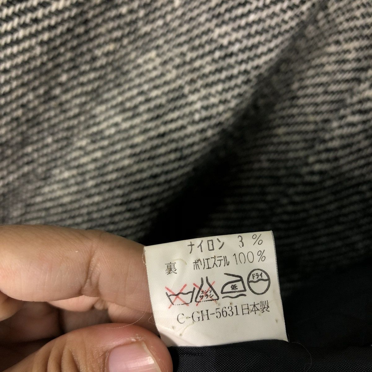 Japanese Brand 🔥VINTAGE BIKER JACKET WOOL BUCKLE HERRINGBONE ISSEY MIYAKE Size US M / EU 48-50 / 2 - 19 Thumbnail