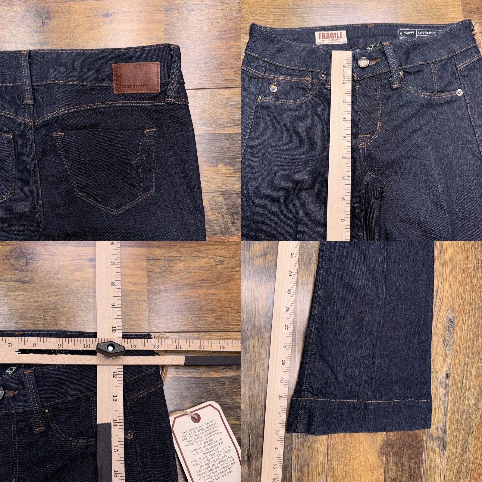Vintage Fragile Blue Jeans Shirt? Size 24" / US 00 / IT 34 - 9 Thumbnail