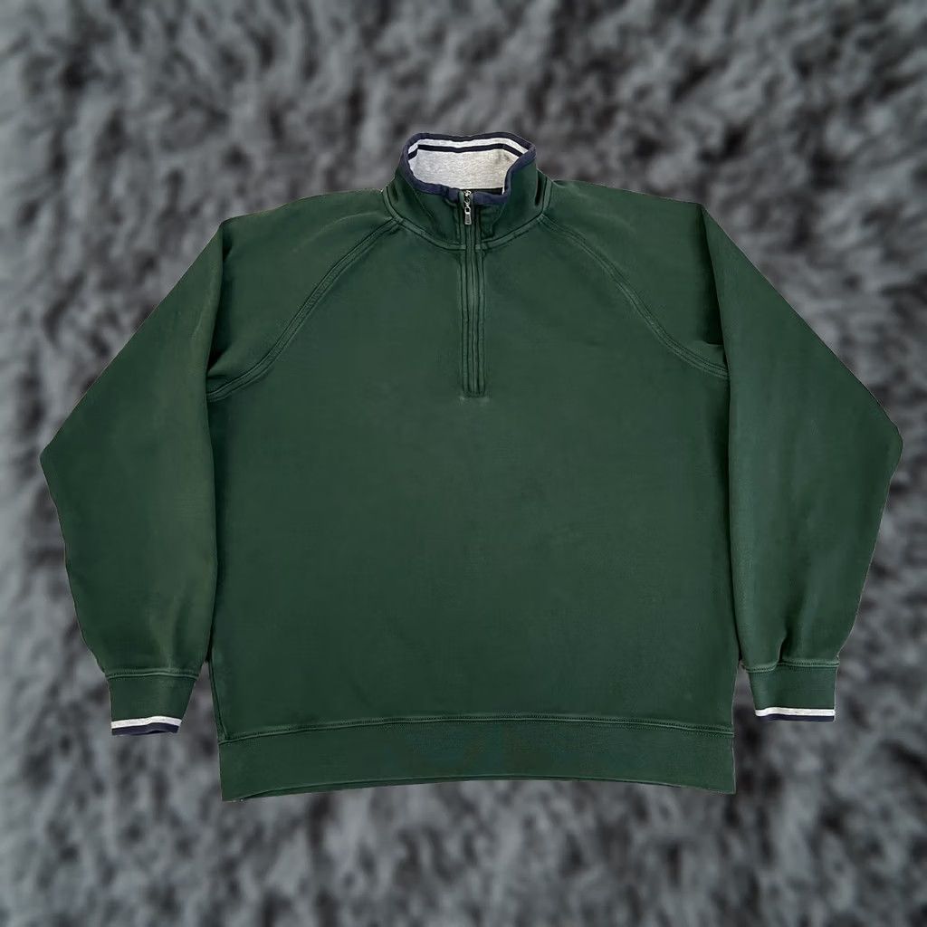 Brooks Brothers VINTAGE Brooks Brothers Country Club Sweater Mens M Green Quarter Zip Pima Golf Size US M / EU 48-50 / 2 - 1 Thumbnail
